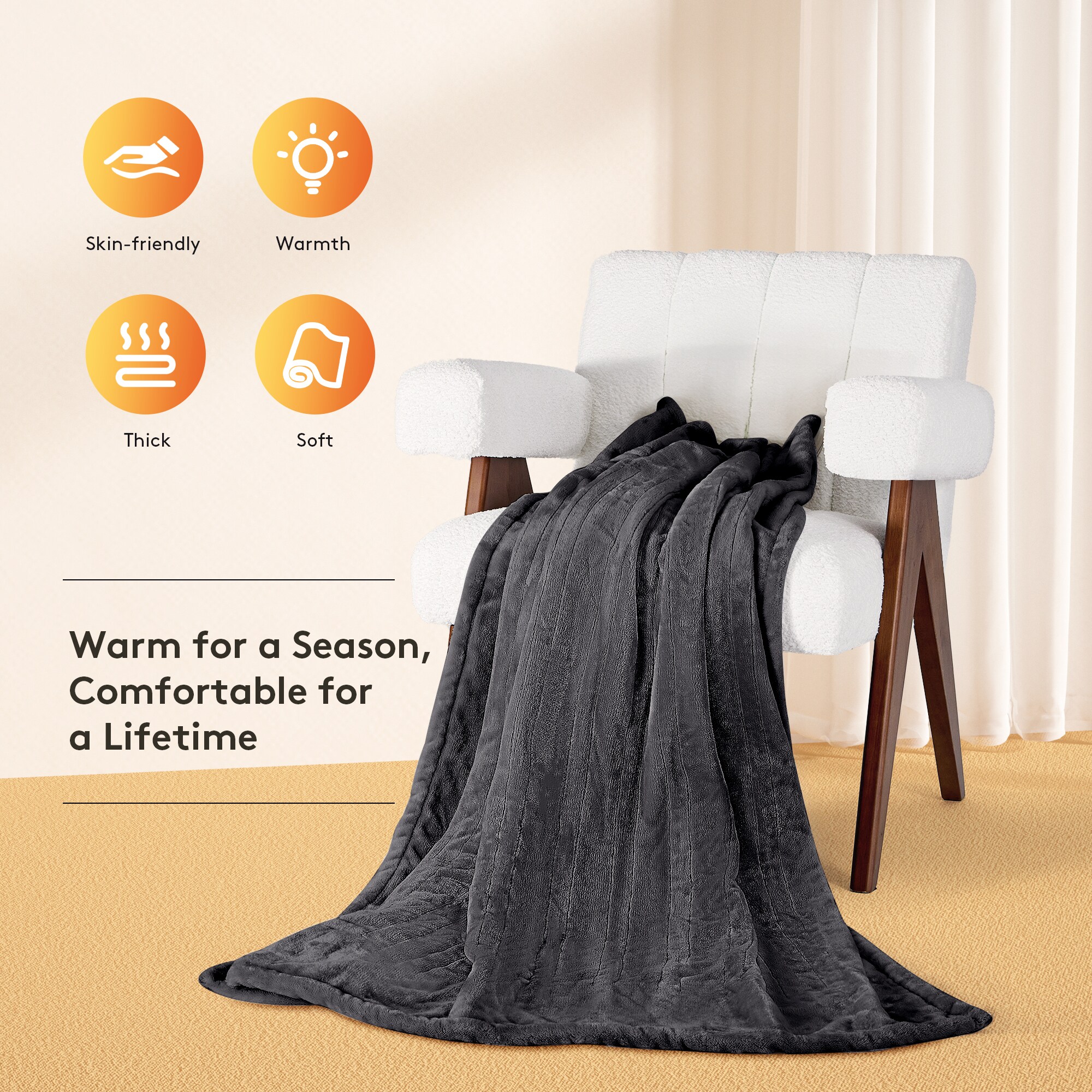 JEAREY JE-CTGT-GY-K Blankets-And-Throws - View #6