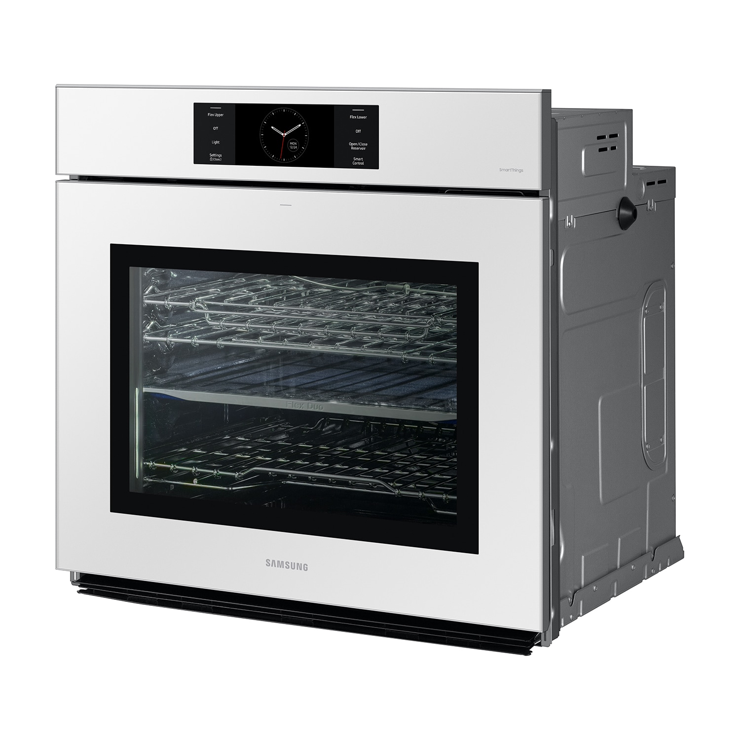 Samsung Bespoke 30 Microwave Combination Wall Oven in White Glass