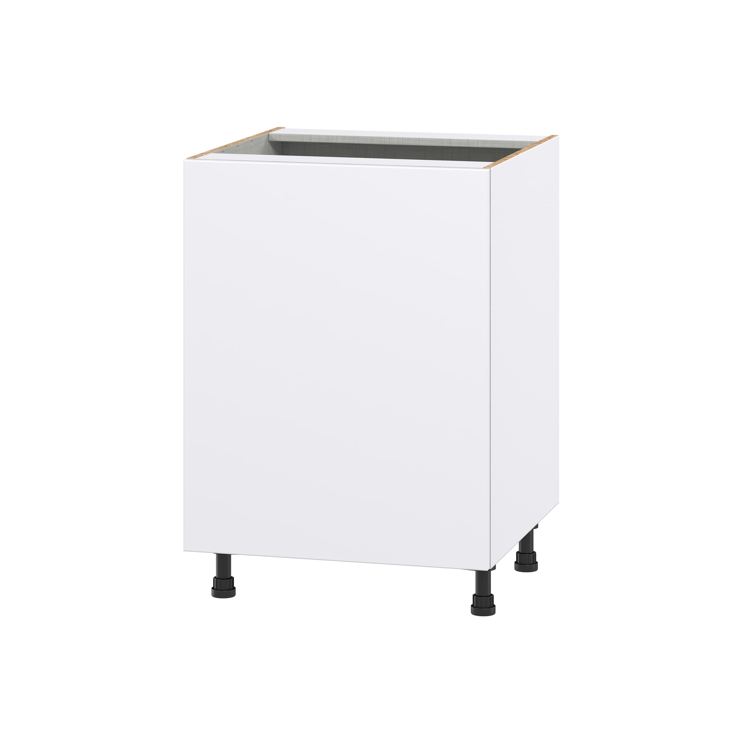 Hugo&Borg DSB24FH(L/R)-LA Lasalle 24-in W x 34.5-in H x 24-in D Bright White Slab Base Fully assembled Cabinet (Flat Panel Slab)