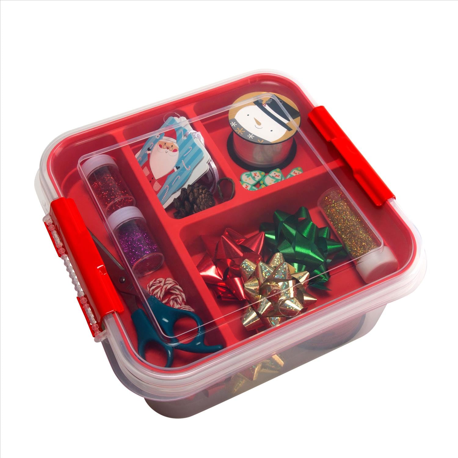 Simplify 25522-RED Plastic-Storage-Totes - View #6