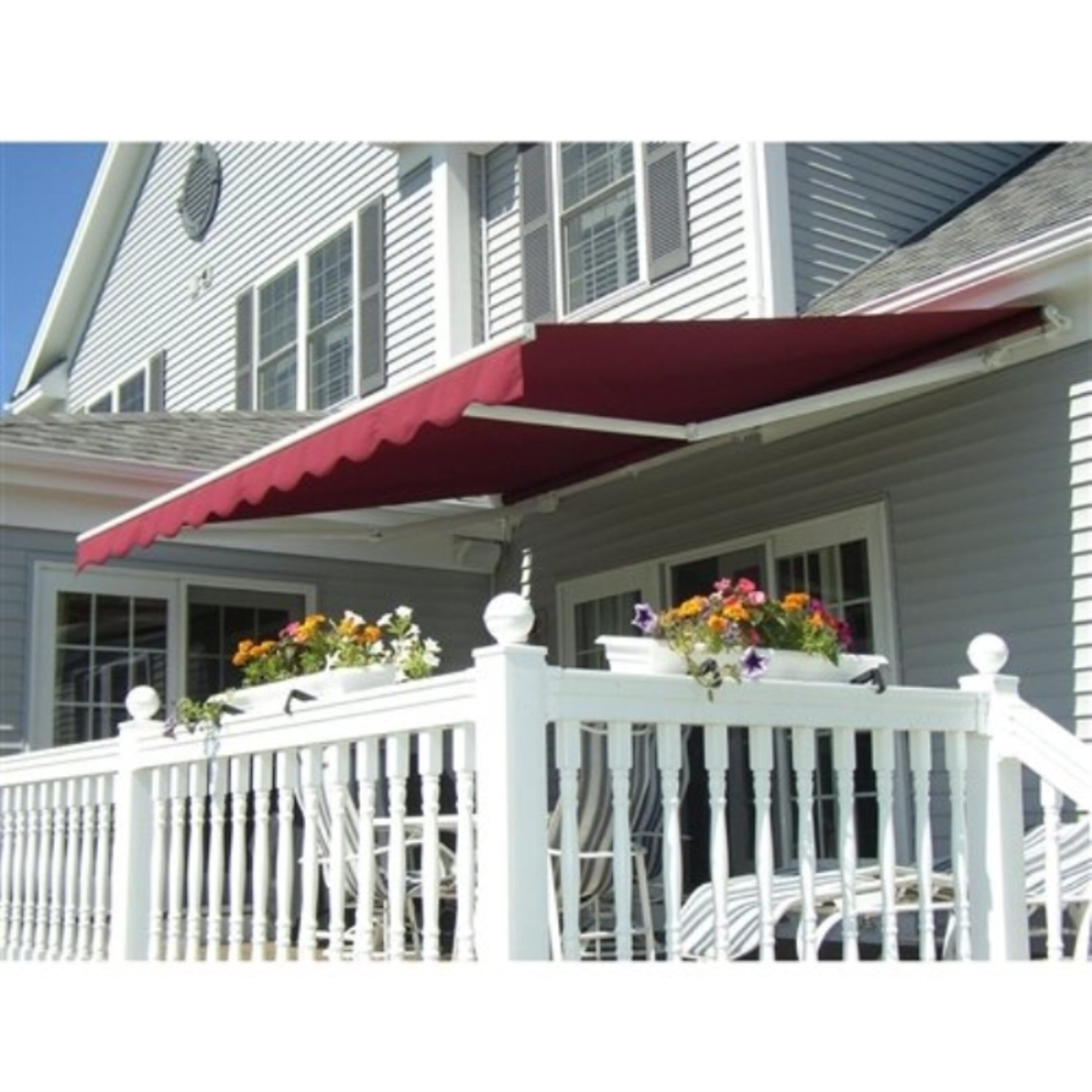 ALEKO FAB16X10BURG37-LO Awning-Accessories - View #2