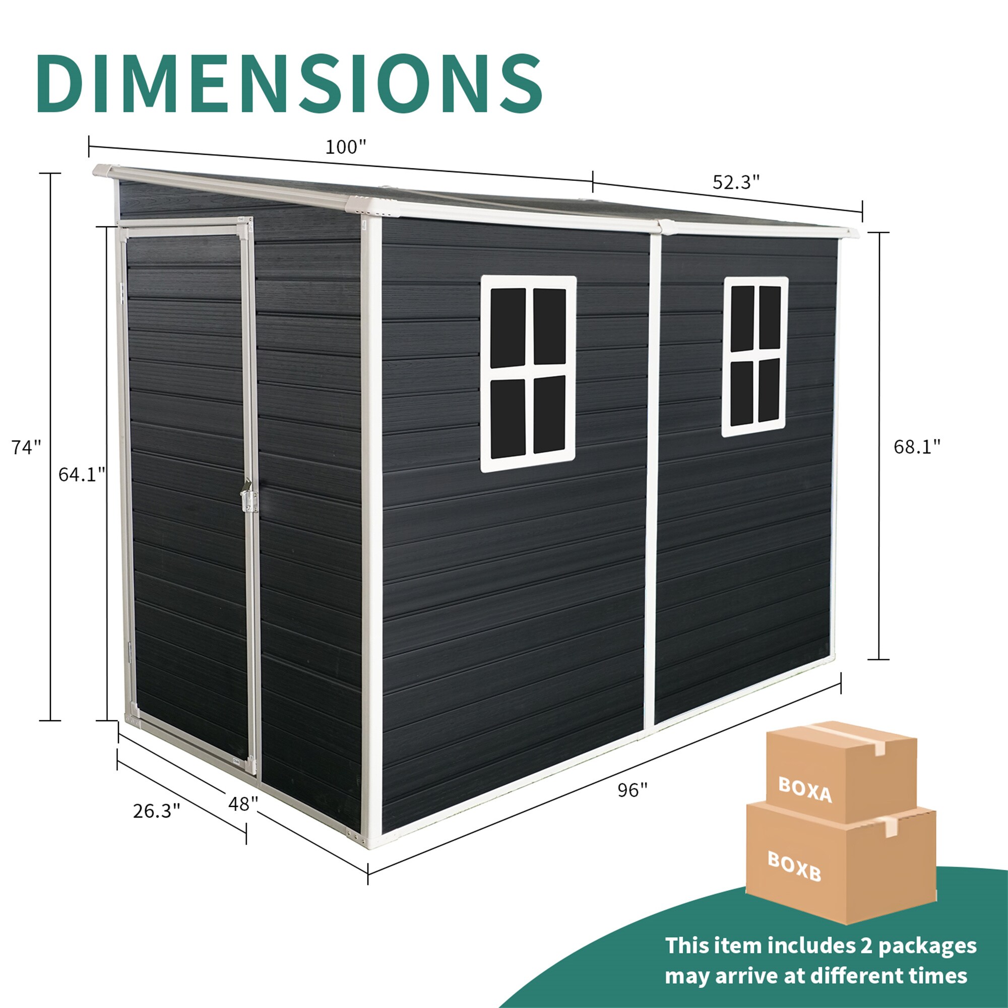 BABOOM BOM-250003-OR Vinyl-Resin-Storage-Buildings - View #3