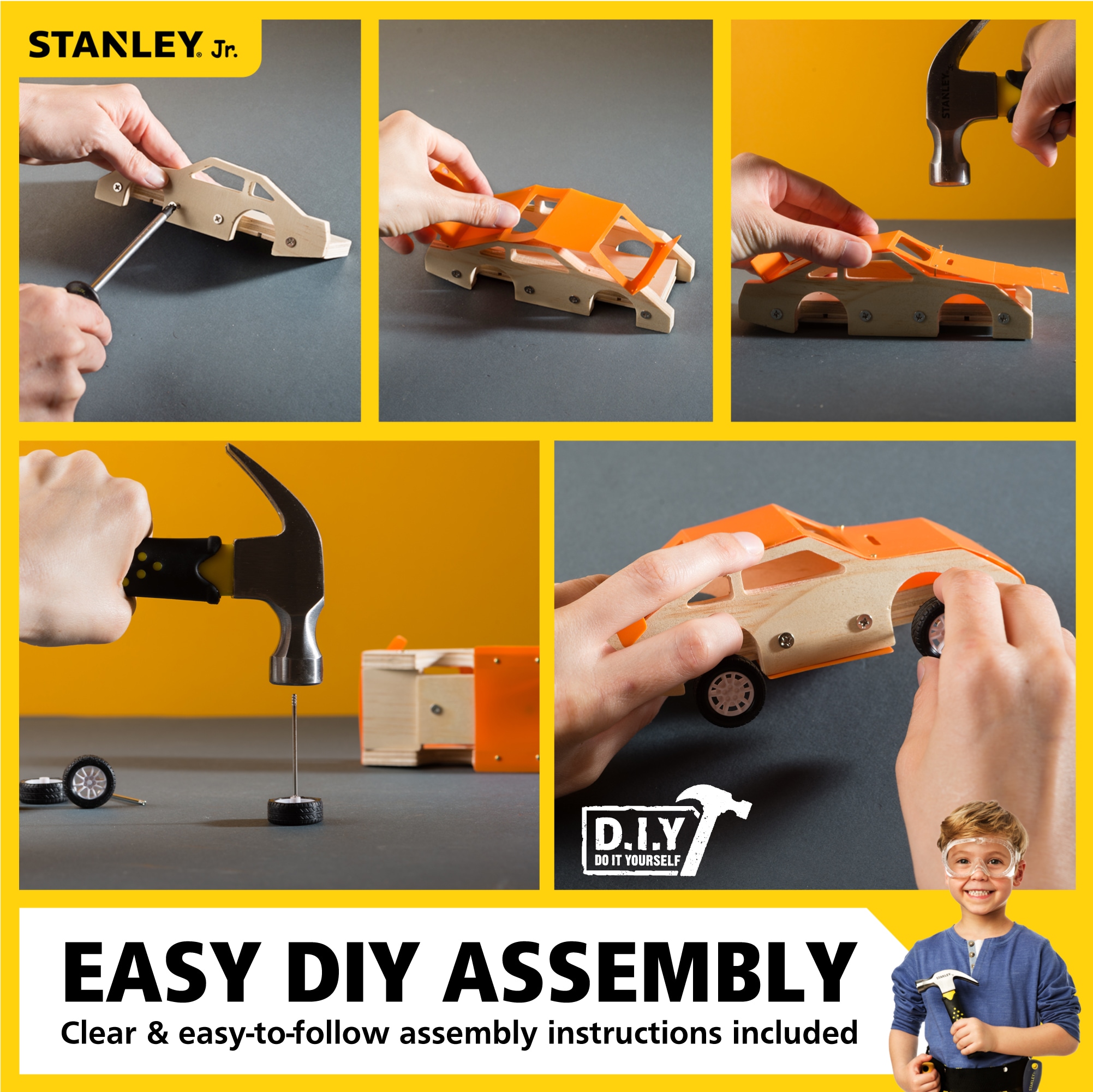 Stanley Jr. OLOK002-SY Kids-Woodworking-Project-Kits - View #5