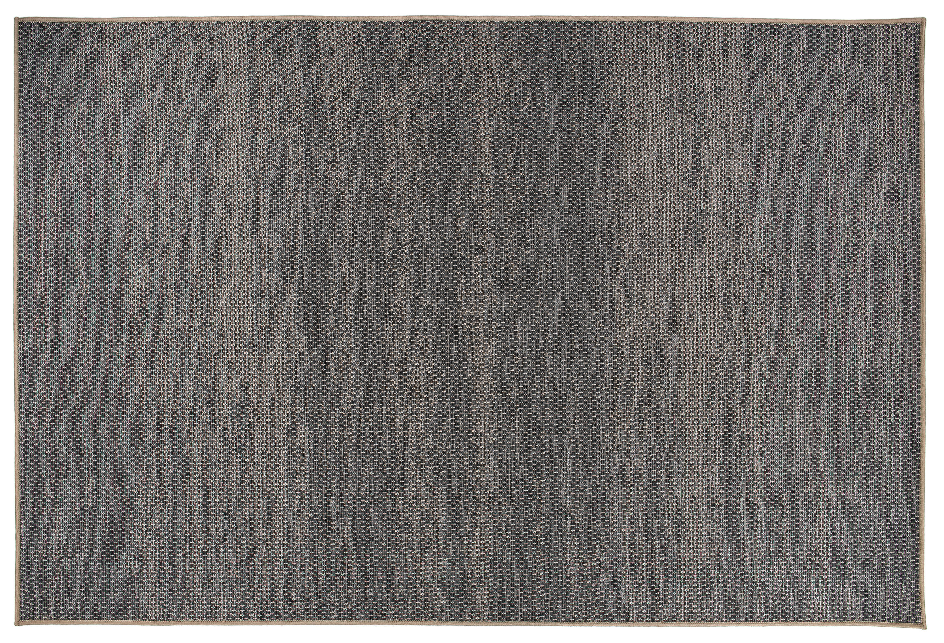 Dual-Use Modern Geometric Gray Flatweave 5' x 7' Rug