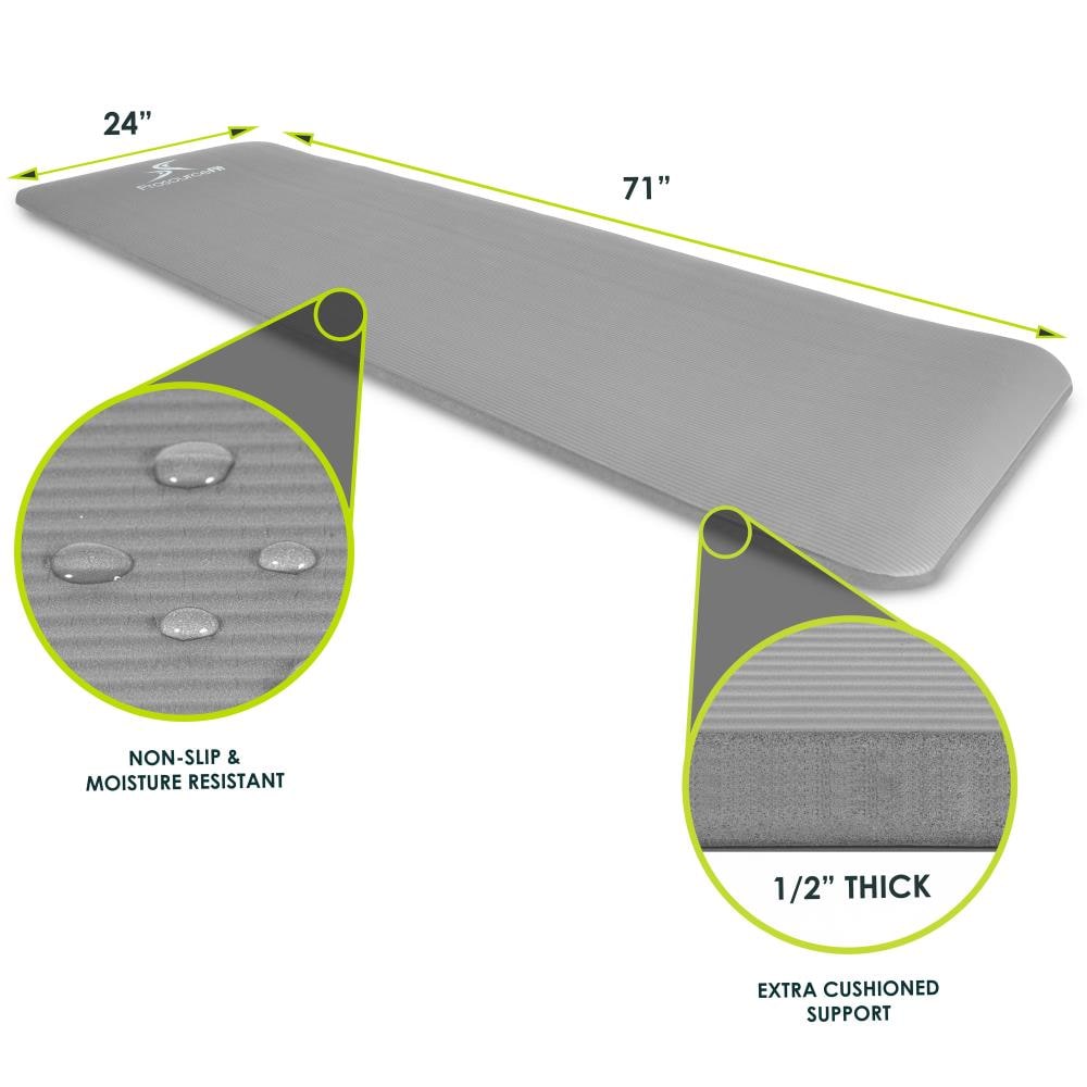 ProsourceFit PS2008GREY Yoga-Mats - View #2