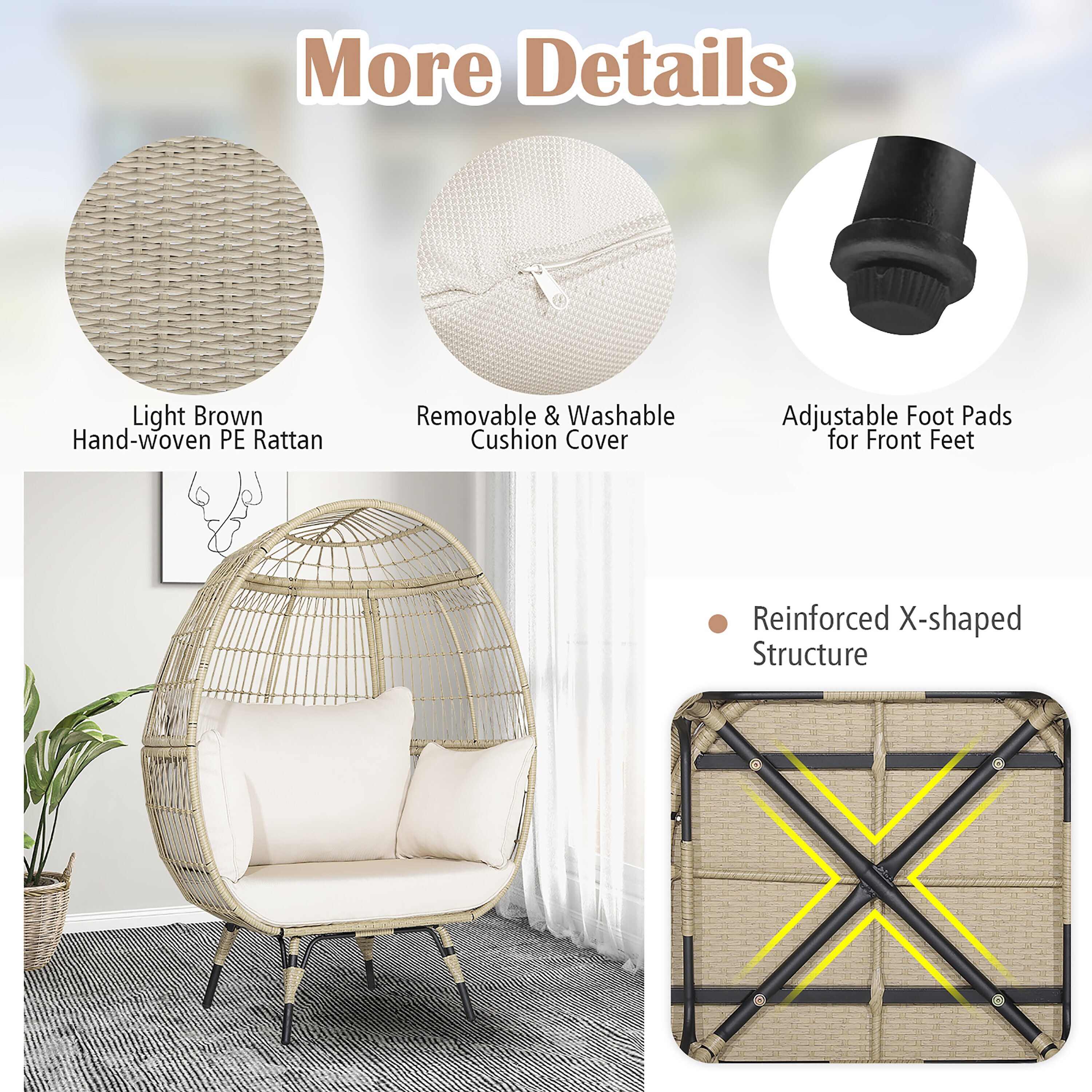 Costway HW70716+ Patio-Chairs - View #3