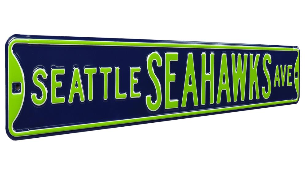 Seattle Seahawks Metal License Plate