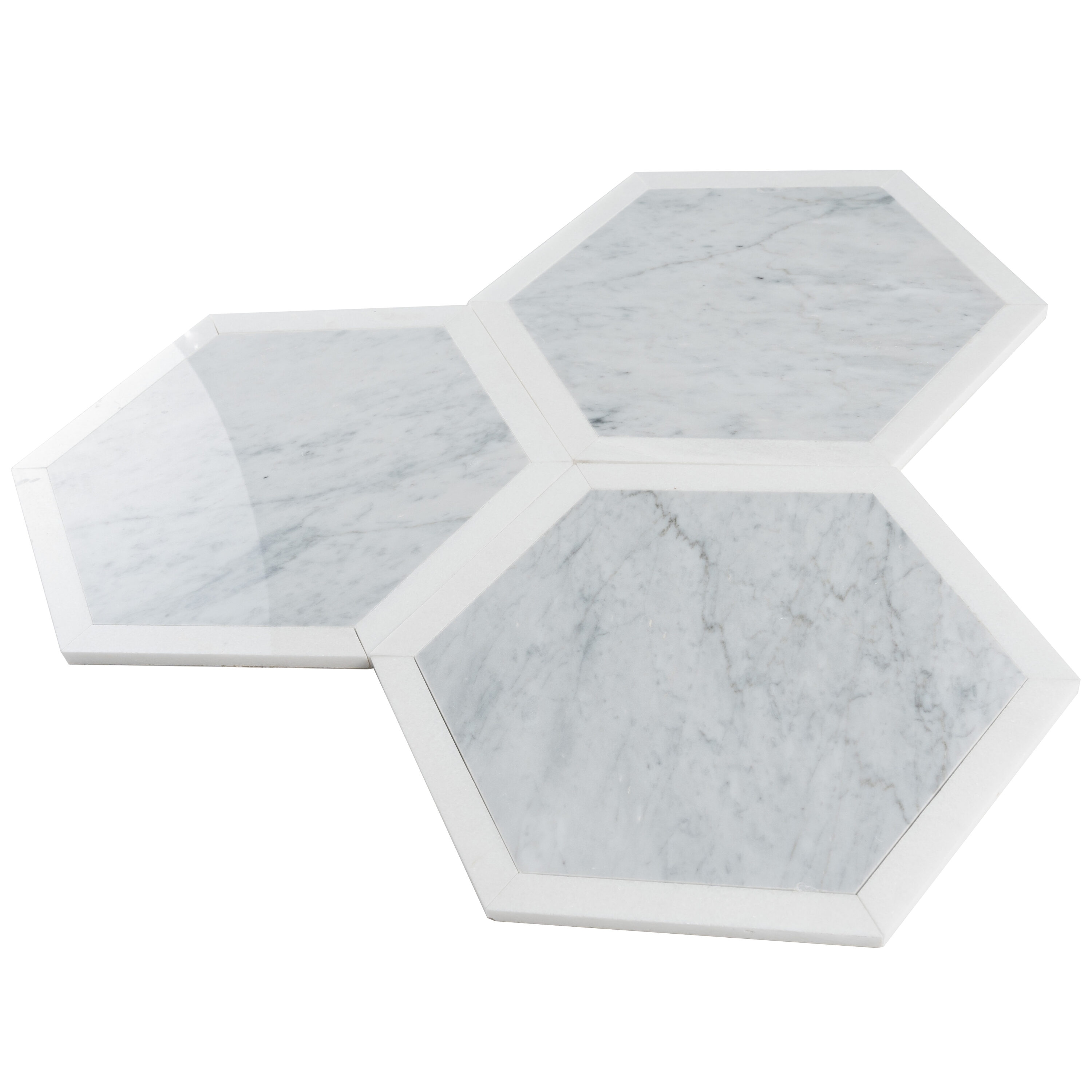 Apollo Tile (Sample) Athens White and Gray 12-in x 12-in