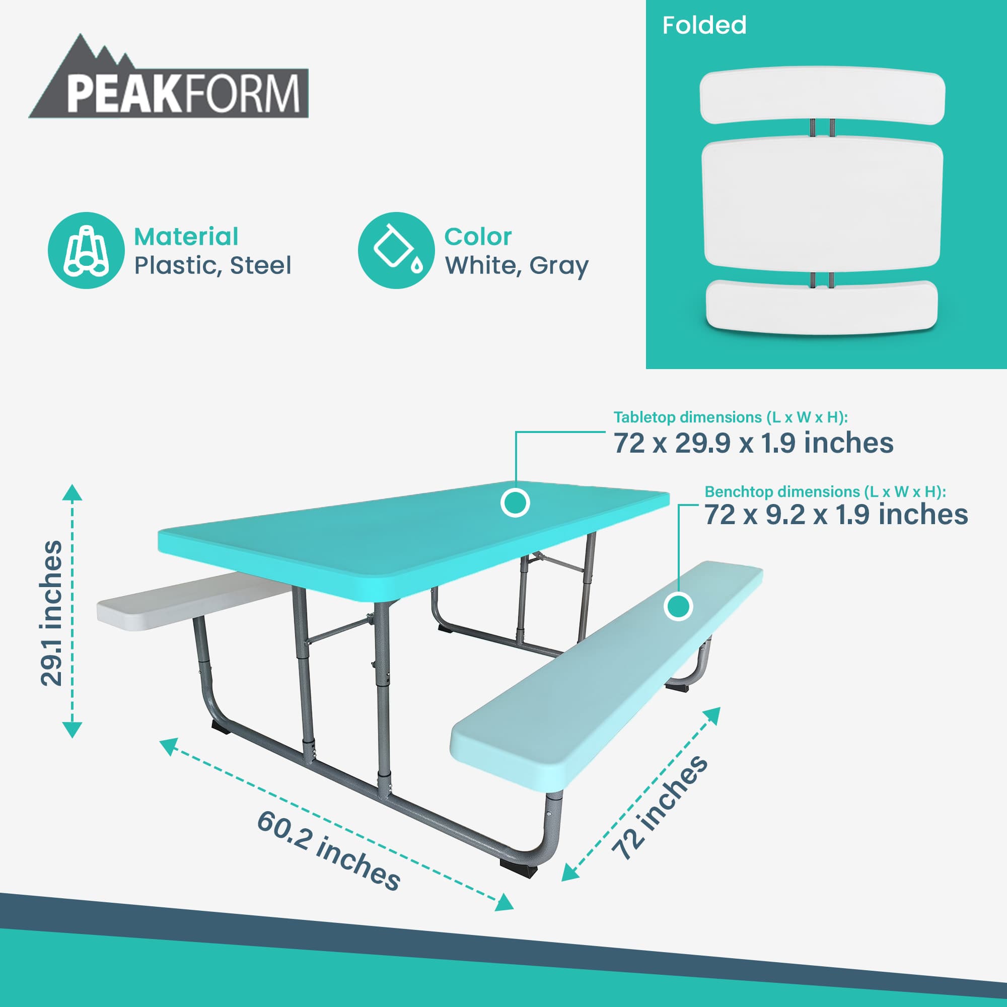 Peakform 399822 Patio-Tables - View #3