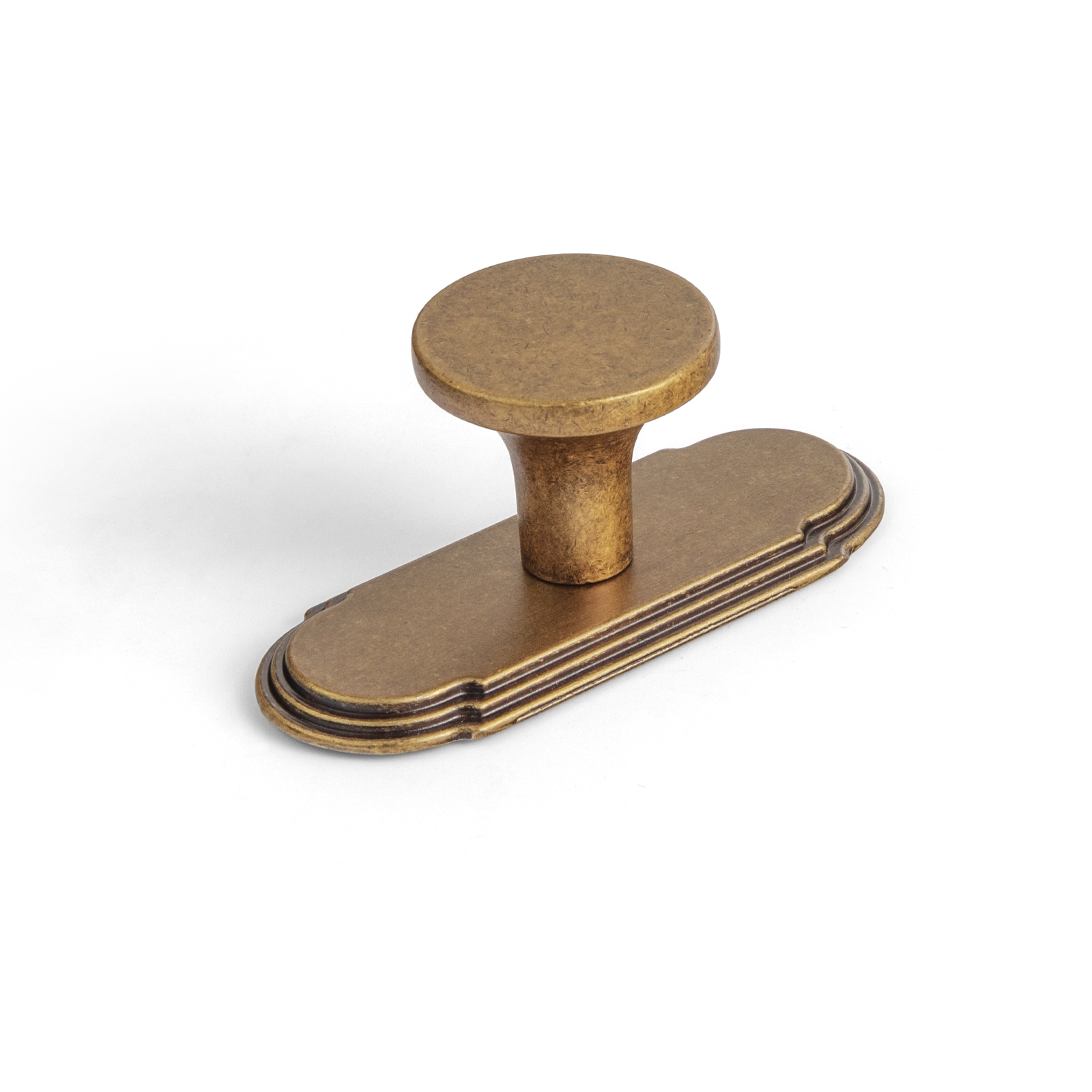 Miaokesen 1022GT-DK-G014 1-9/64-in Antique Brass Mushroom Classic Cabinet Knob 6 -Pack
