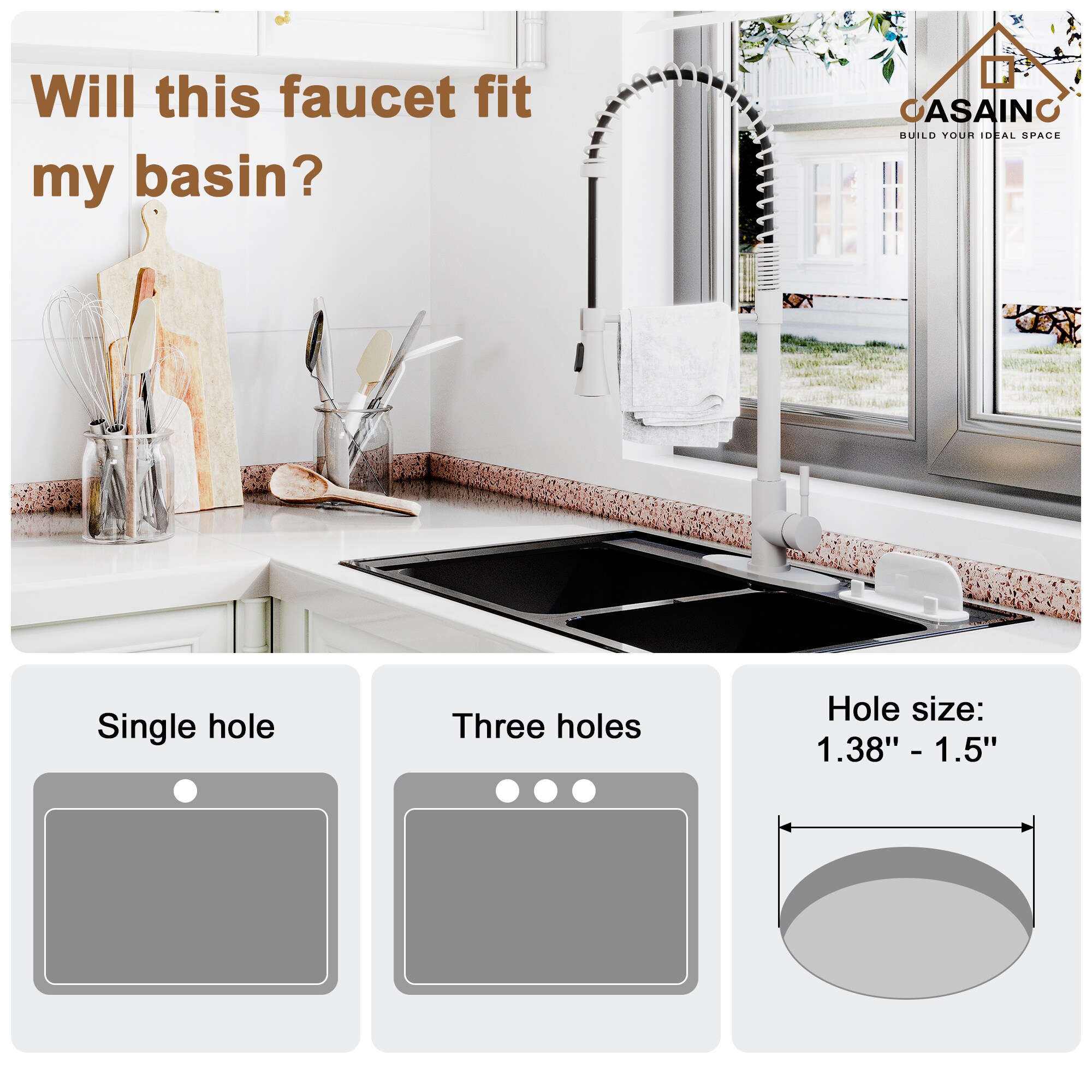 CASAINC ODB-LB-7605B Kitchen-Faucets - View #4