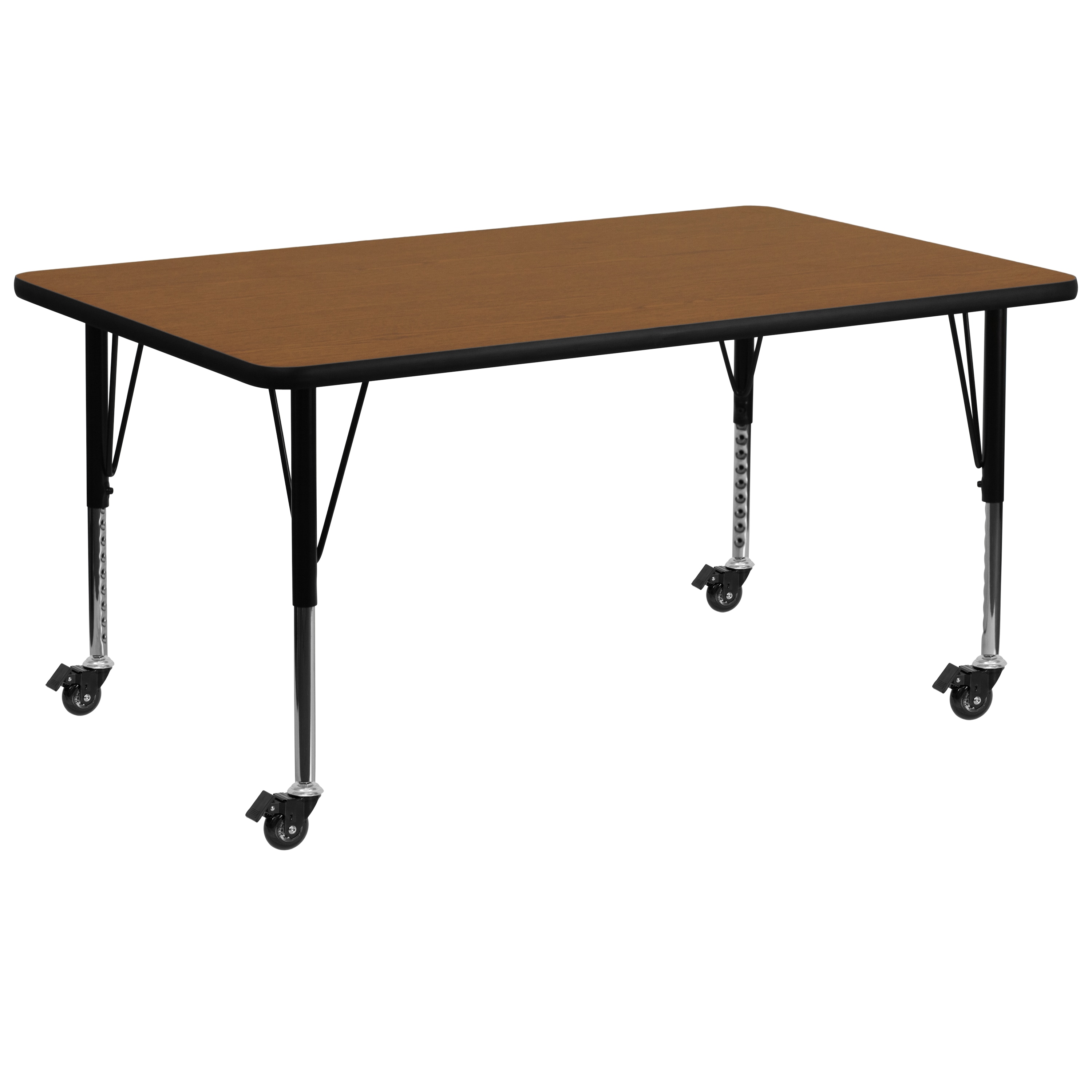 Flash Furniture 847254080743 Oak Rectangular Kid's Play Table