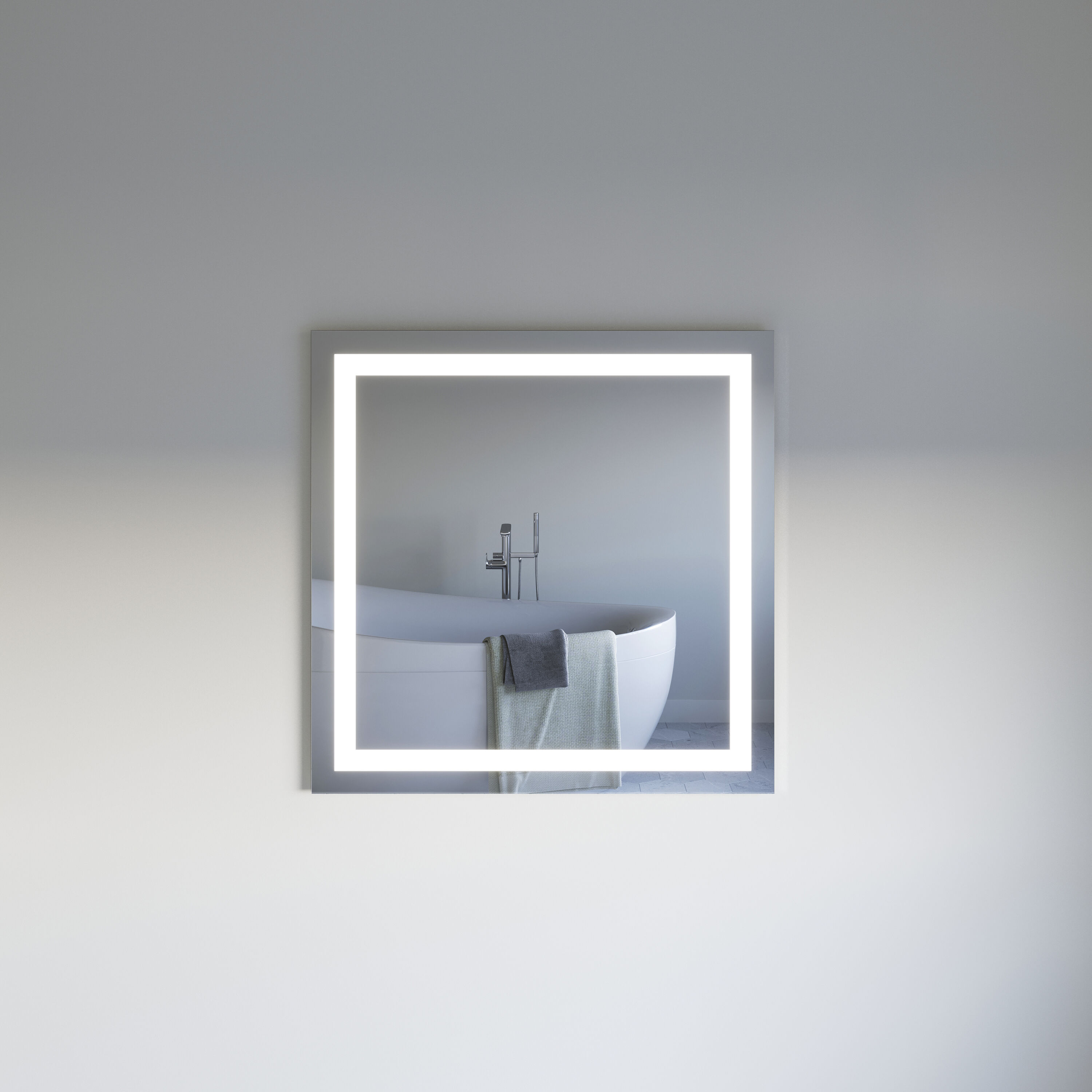Santo 36" Frameless LED Bathroom Vanity Mirror