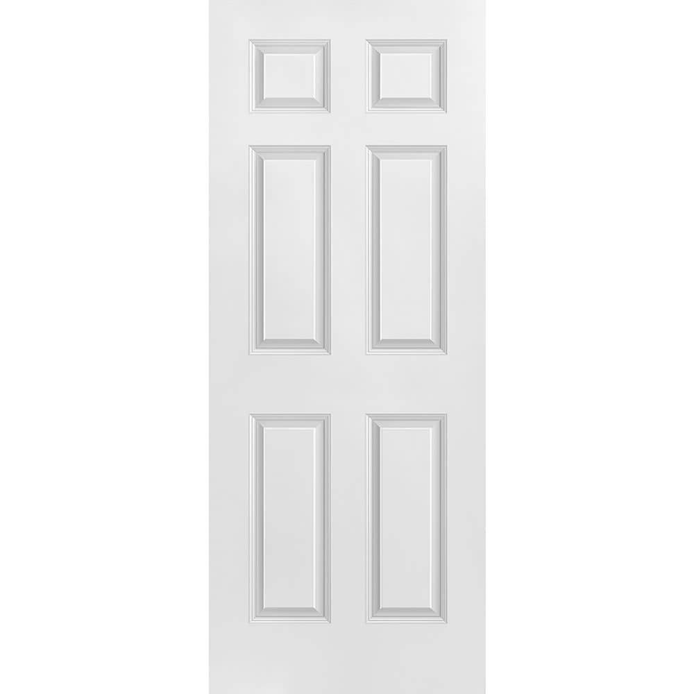 Masonite Traditional 32-in x 80-in 6-panel Solid Core Molded Composite Slab  Door in the Slab Doors department at