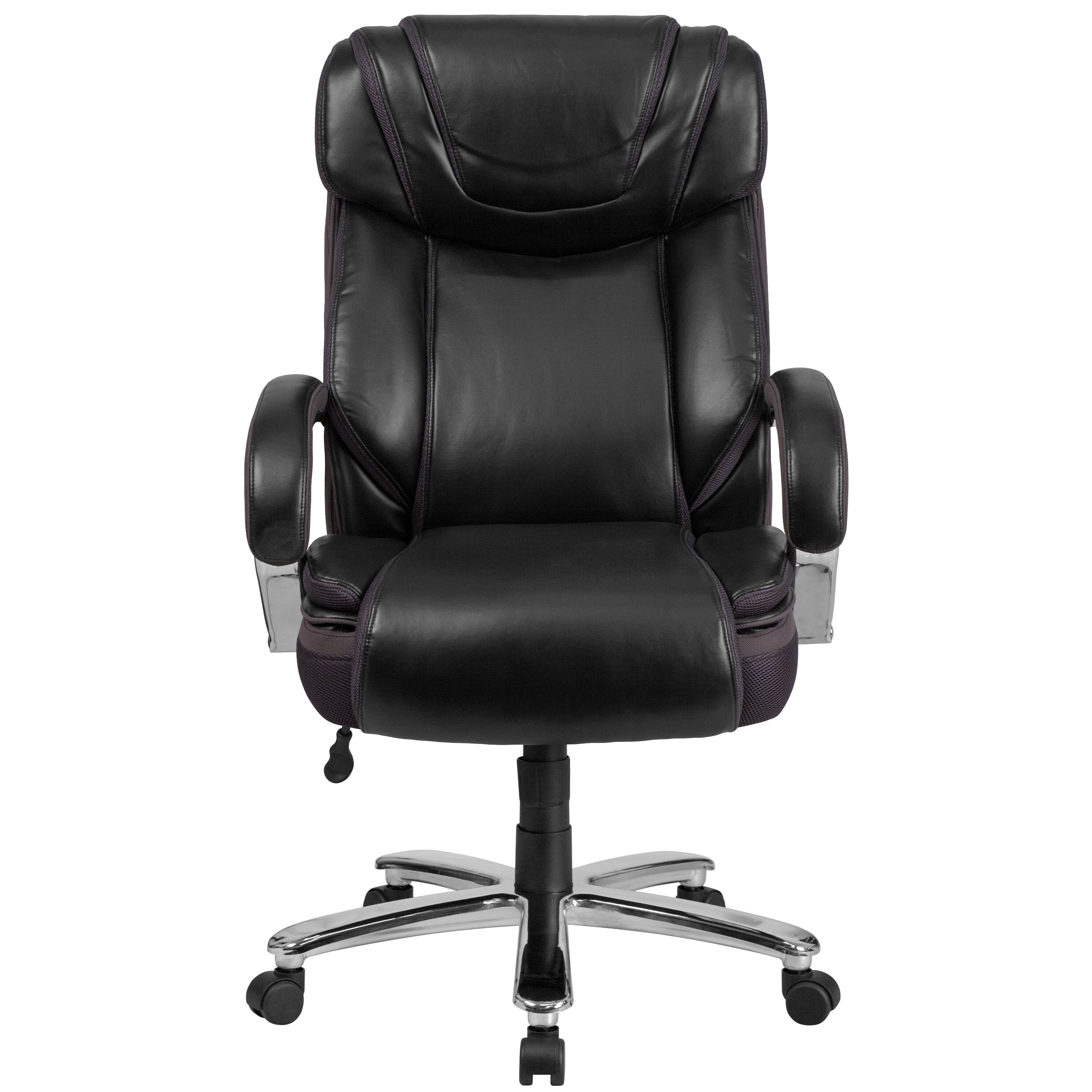 Big and Tall Office Chair 500LBS High Back Executive Office Chair Massage  Thickening Padded Cushion Leather Chair All Day Comfort Wide Seat Ergonomic