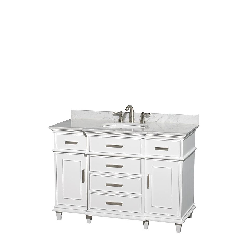 Berkeley 48 in. Vanity Cabinet Only in White Berkeley 48 in. Vanity Cabinet Only in White