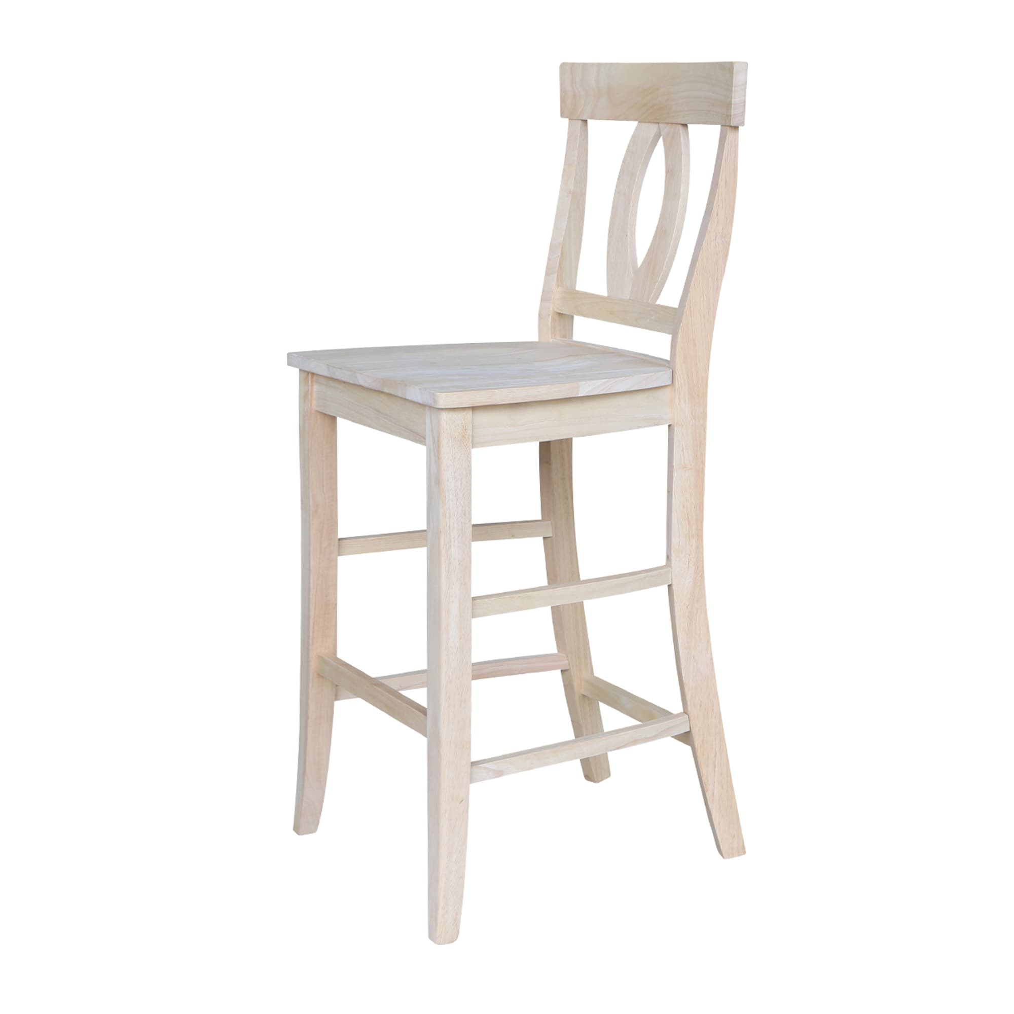 Verona Traditional Solid Parawood 30" Bar-Height Stool