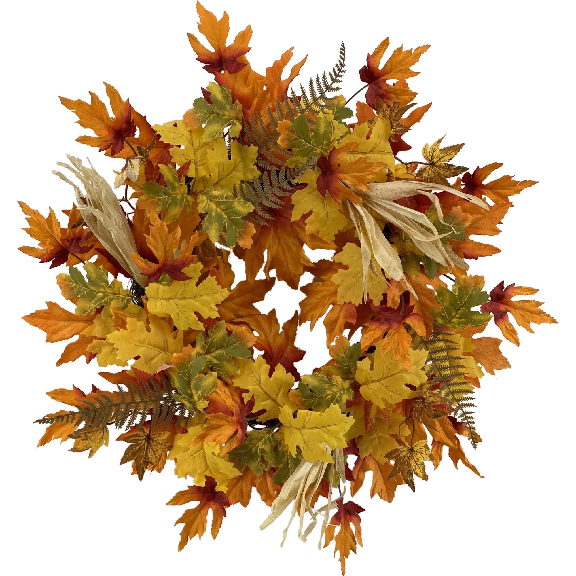  MFGWF5209X24X 2-ft 24-in Leaves Artificial Wreath