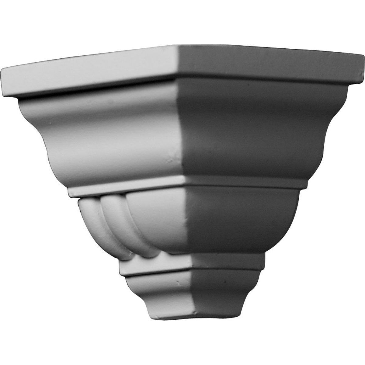 Ekena Millwork MOC02X03GO Gorleen 2-3/4-in x 3-1/4-in Exterior Primed Polyurethane Traditional 205362 Outside corner Crown Moulding Block