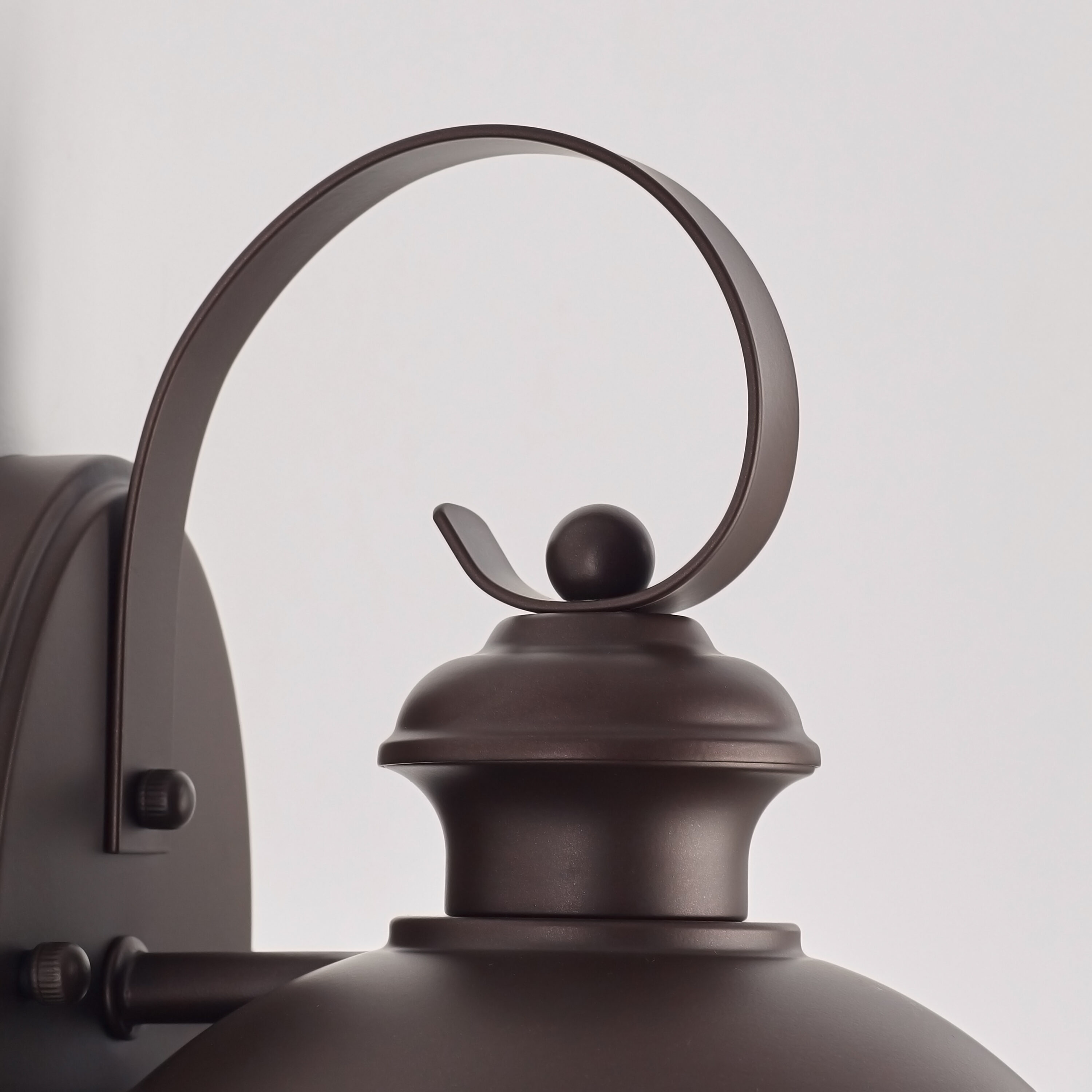 Bronze 13.75" Outdoor Wall Lantern with Clear Seedy Glass