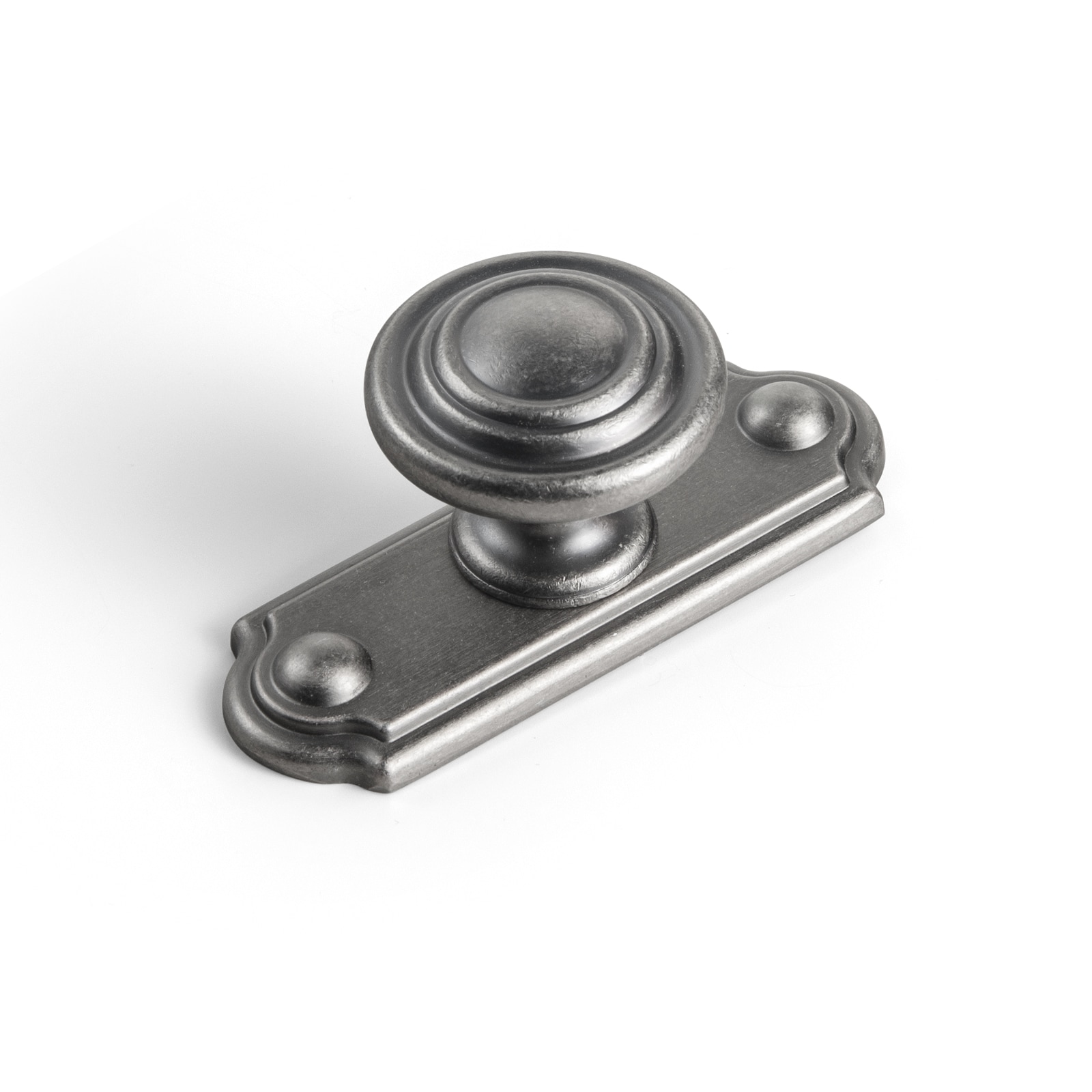 Miaokesen 9081GY-DK-DP-C 1-3/10-in Antique Silver Mushroom Classic Cabinet Knob 6 -Pack
