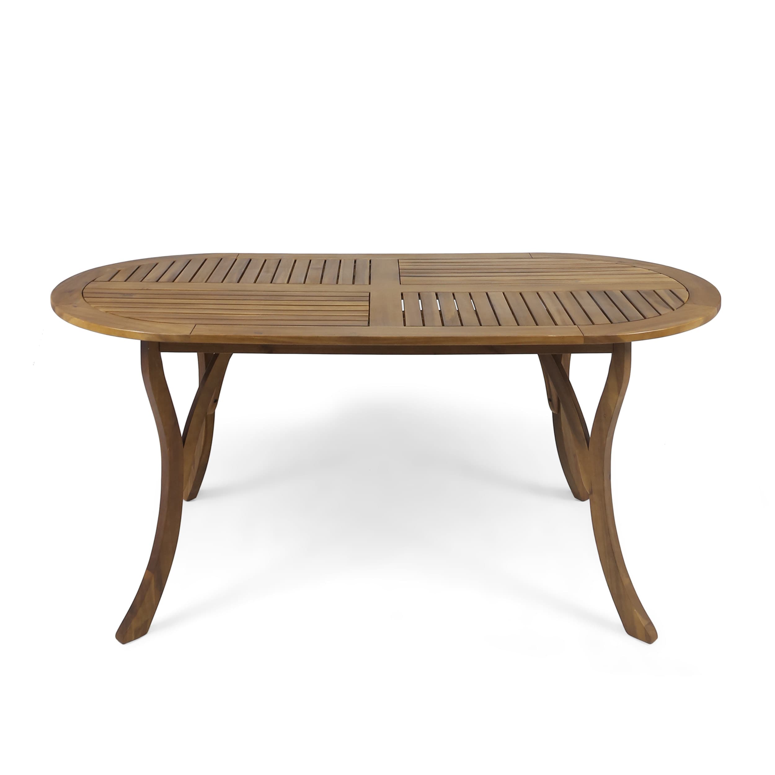 Zeus & Ruta Dining Table Oval Outdoor Dining Table 34.75-in W x 70-in L ...