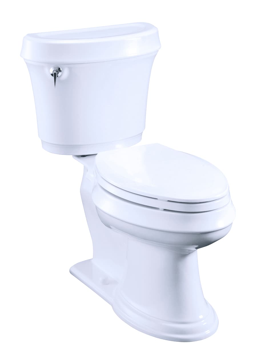 KOHLER Lustra Plastic White Elongated Toilet Seat 4652-0 at Lowes.com