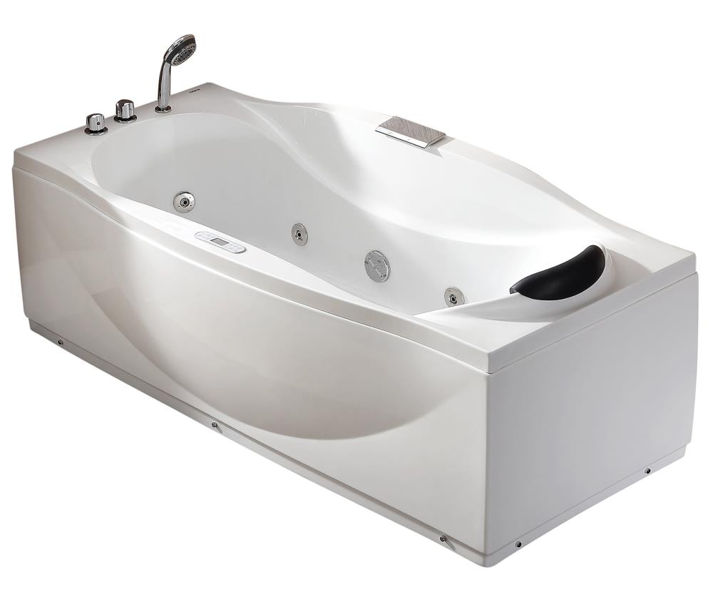 Drain Freestanding Whirlpool Tub, Freestanding Bathtub Left Drain