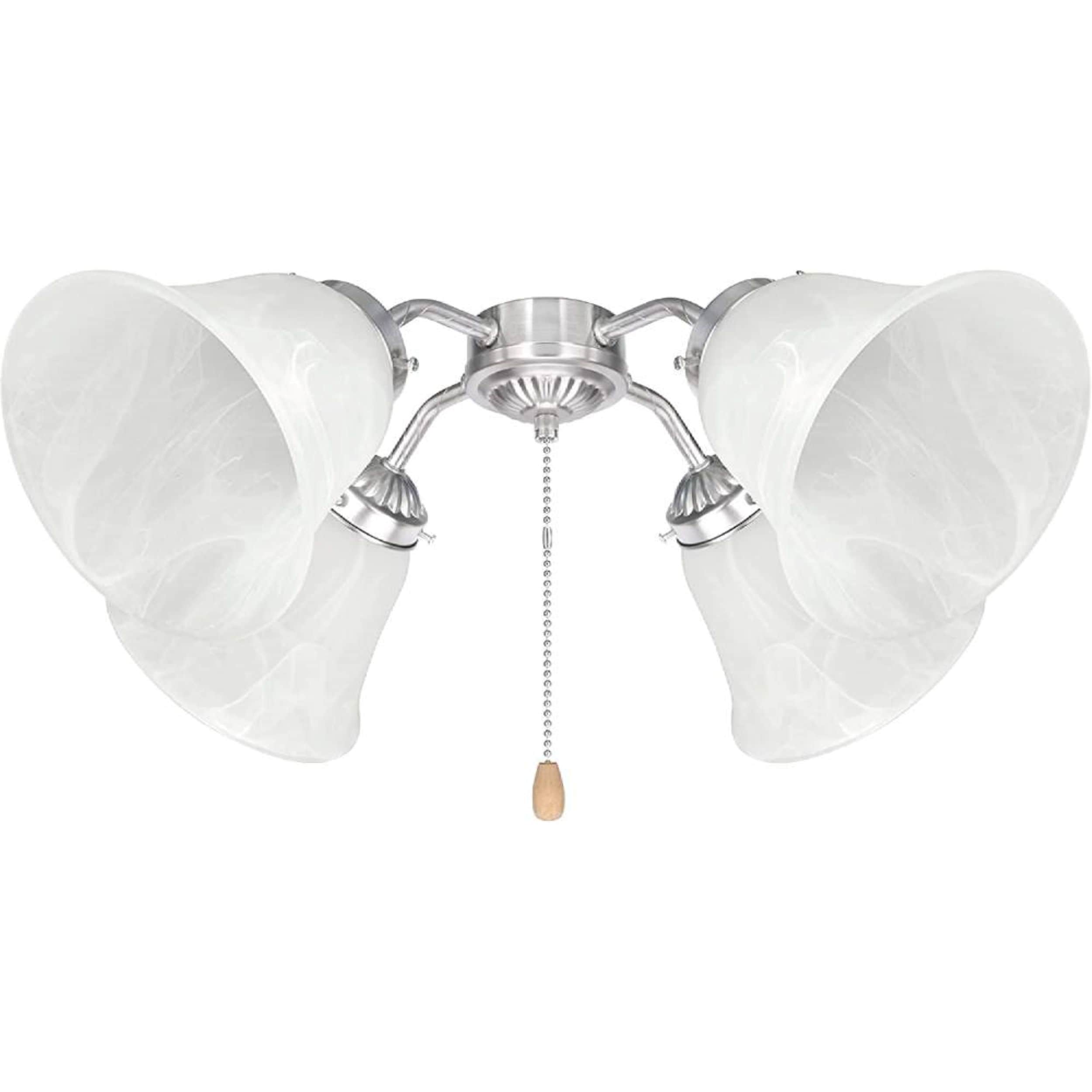 Mini Frosted Clear Glass Bell Ceiling Fan Light Shades