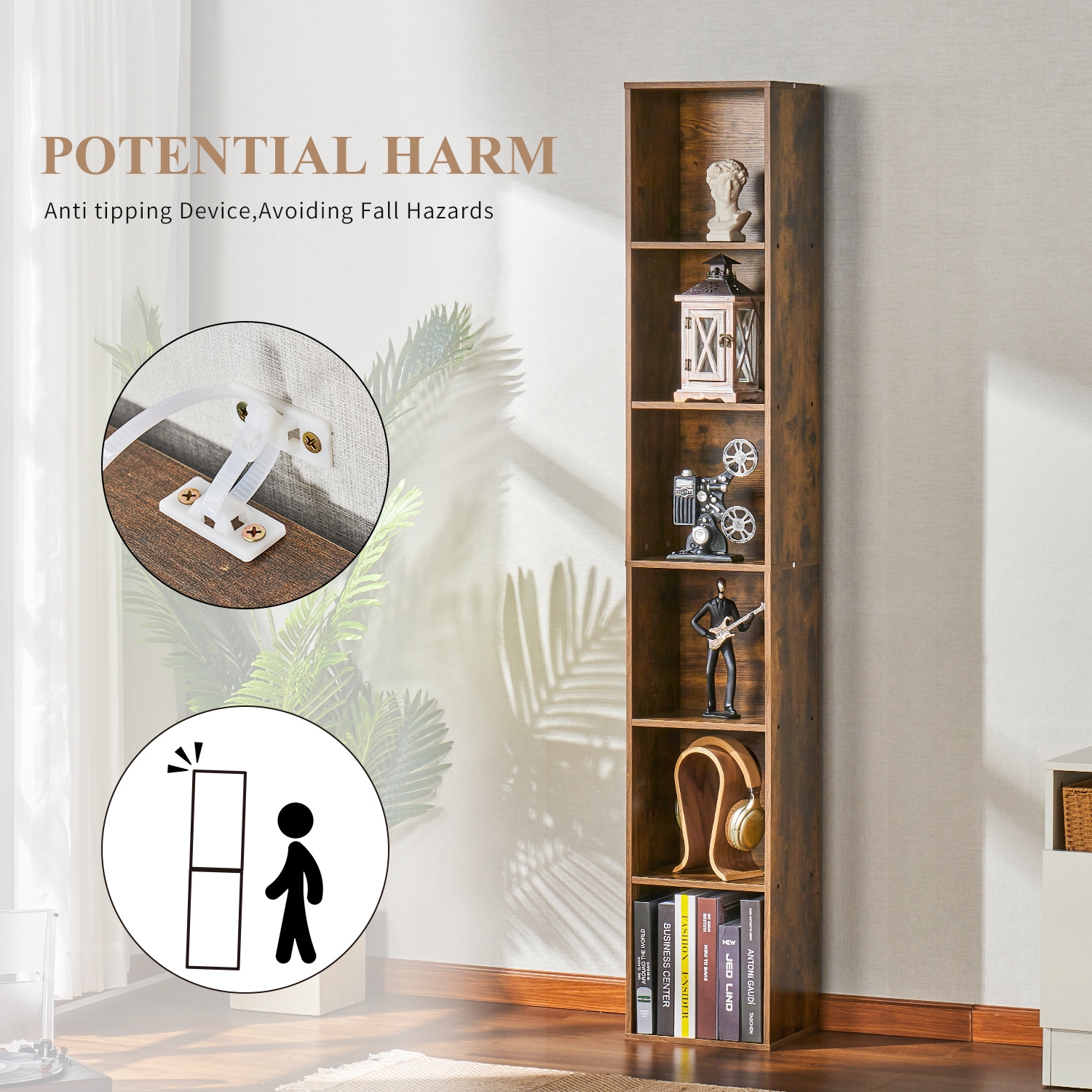 AOXUN LB09027BR bookcases - View #4