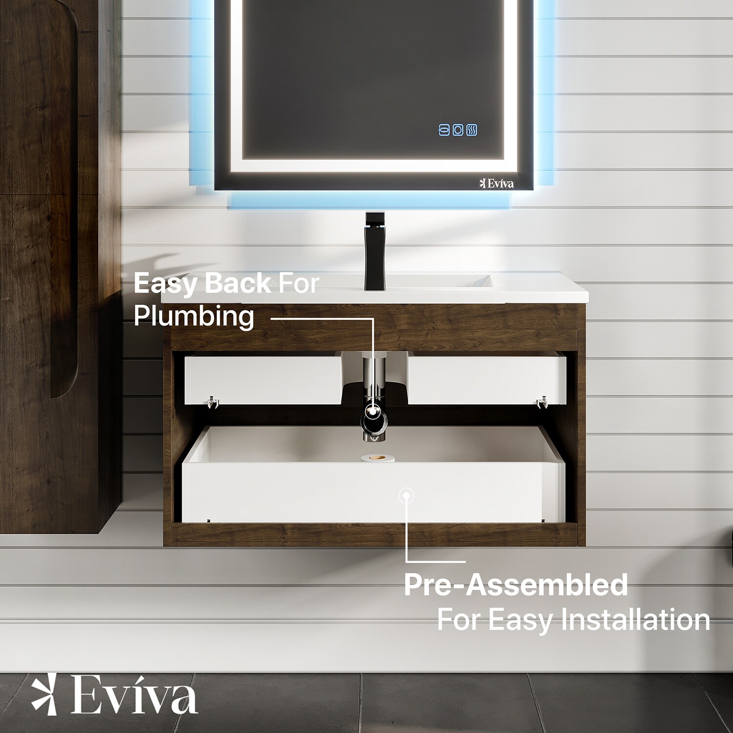Eviva EVVN23-36RW-WMN Bath-Vanity-Combo - View #6