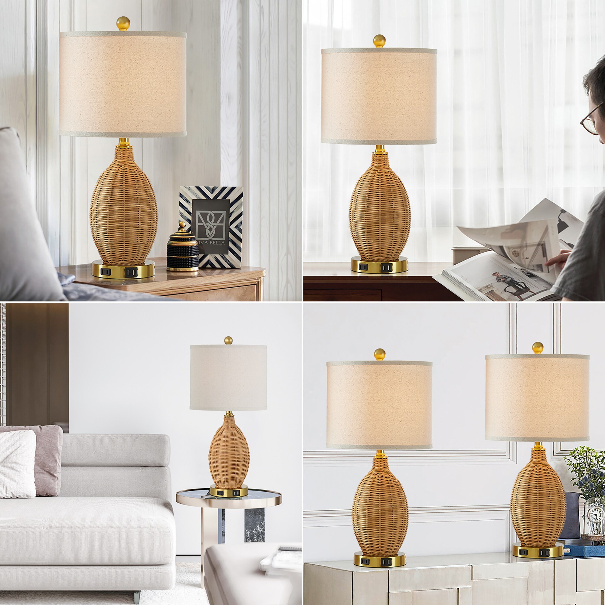 UrFurnishings TD-74 Table-Lamps - View #3