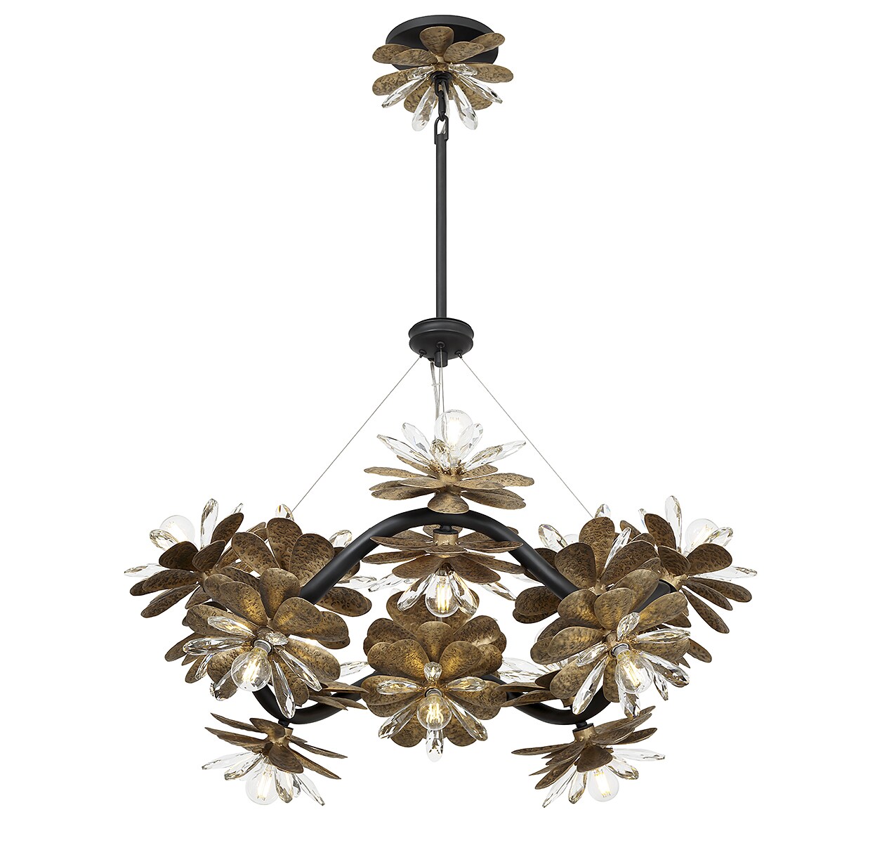 Giselle 16-Light Delphine Crystal and Metal Chandelier