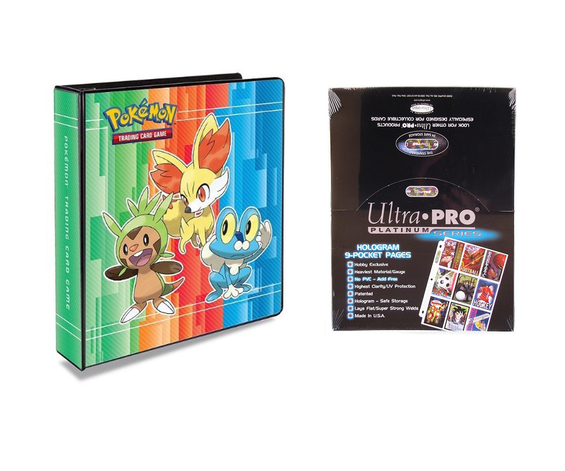 Ultra Pro -  Pokemon 2in  3 Ring Binder Card Album with 100  Platinum 9 Pocket Sheets