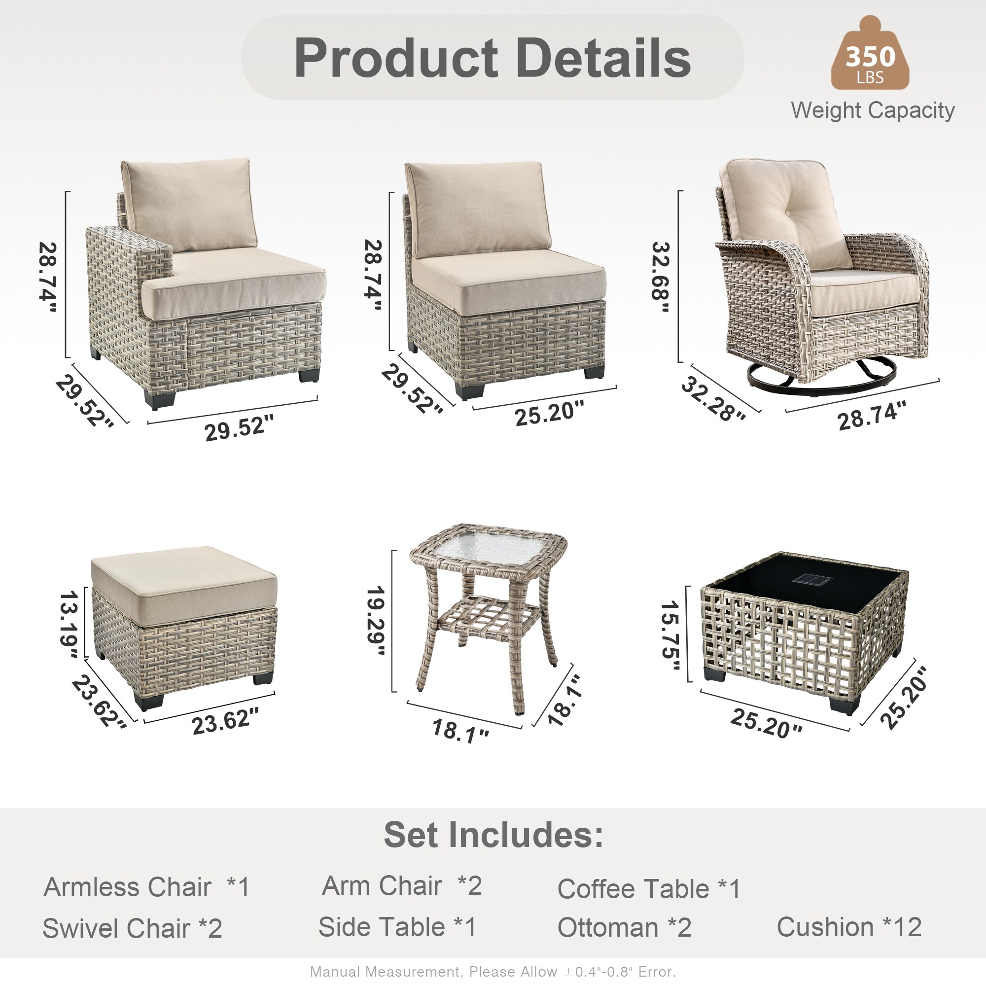 Caodoc L5-YZTBS6091-1 Patio-Sofas-Daybeds - View #7