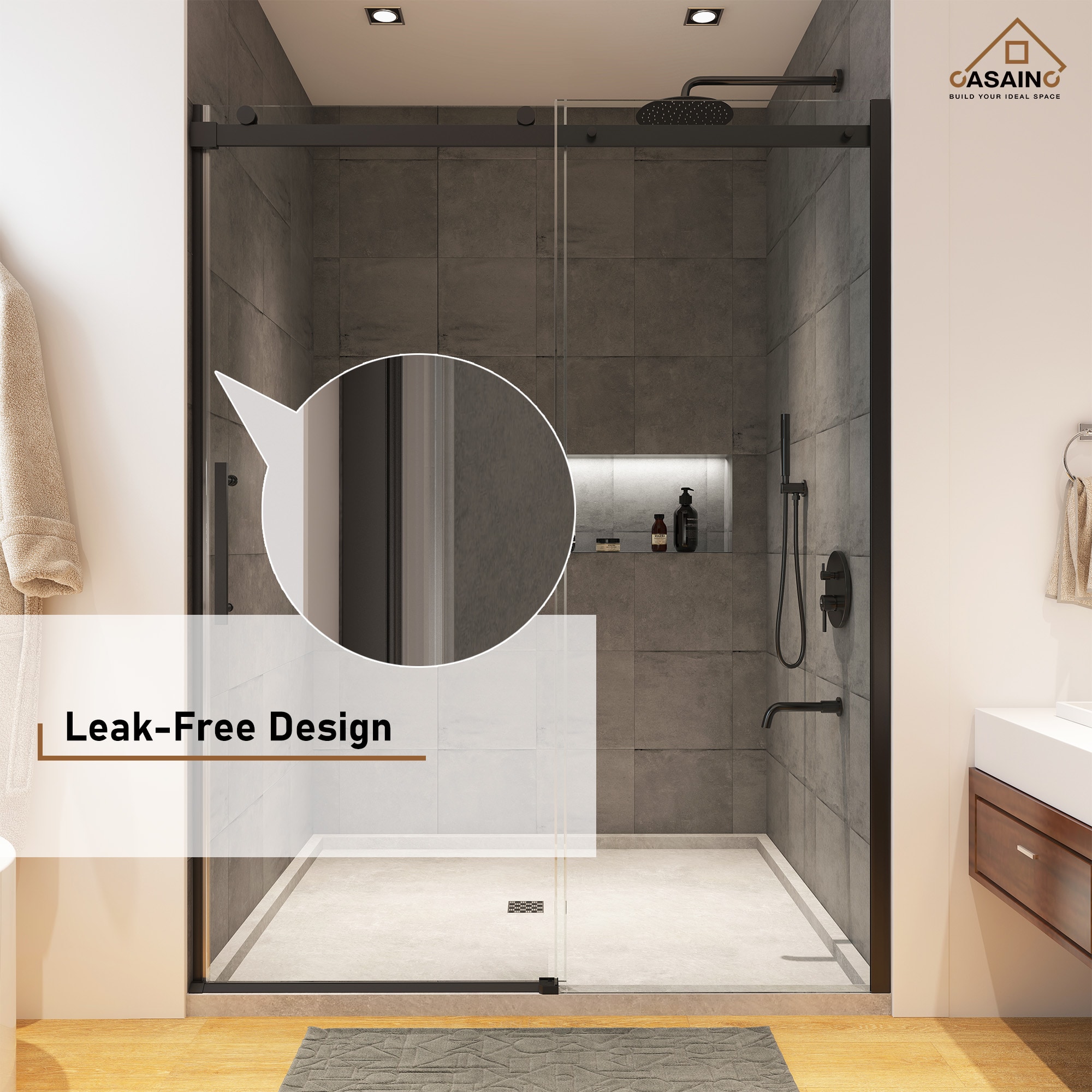 CASAINC SL-TL-C-T102 Shower-Doors - View #6