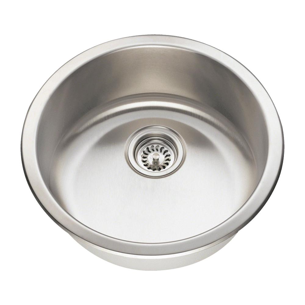 MR Direct Dual-mount 18.25-in x 18.25-in Stainless Steel Single Bowl Stainless Steel Kitchen Sink