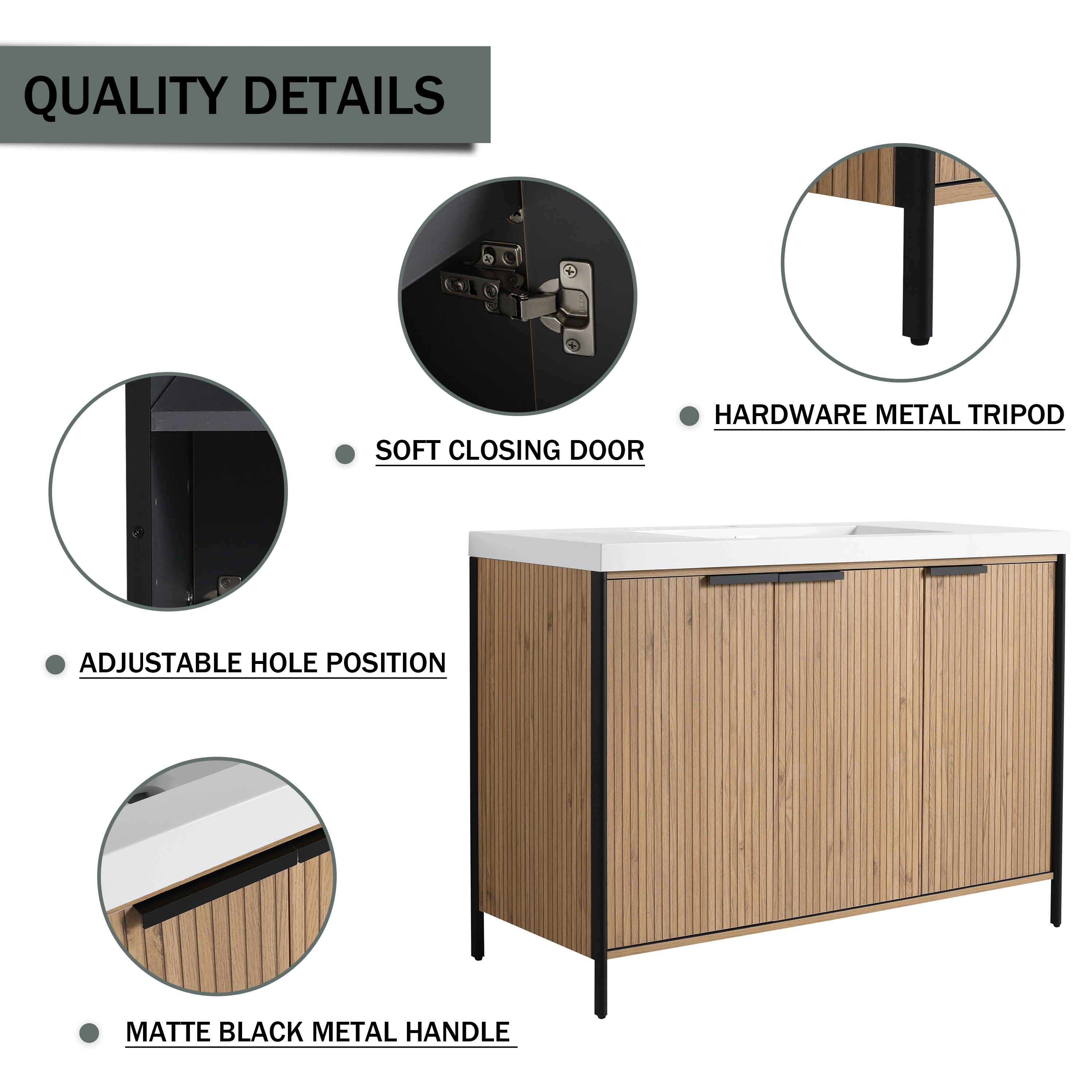 WELLFOR GLEM-46647 Bath-Vanity-Combo - View #7