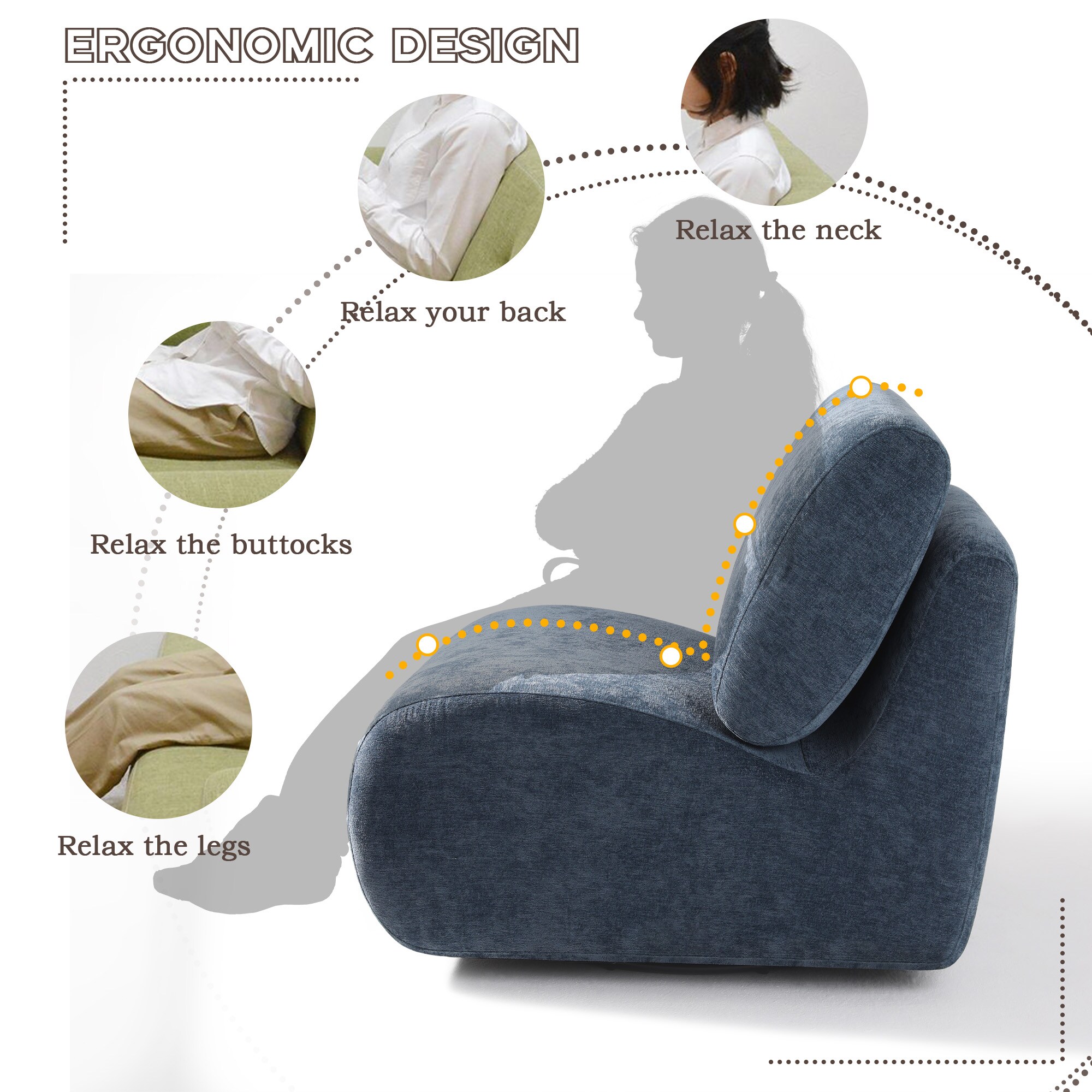 Dreamsidea LS-CH0060-NAVY chairs - View #10
