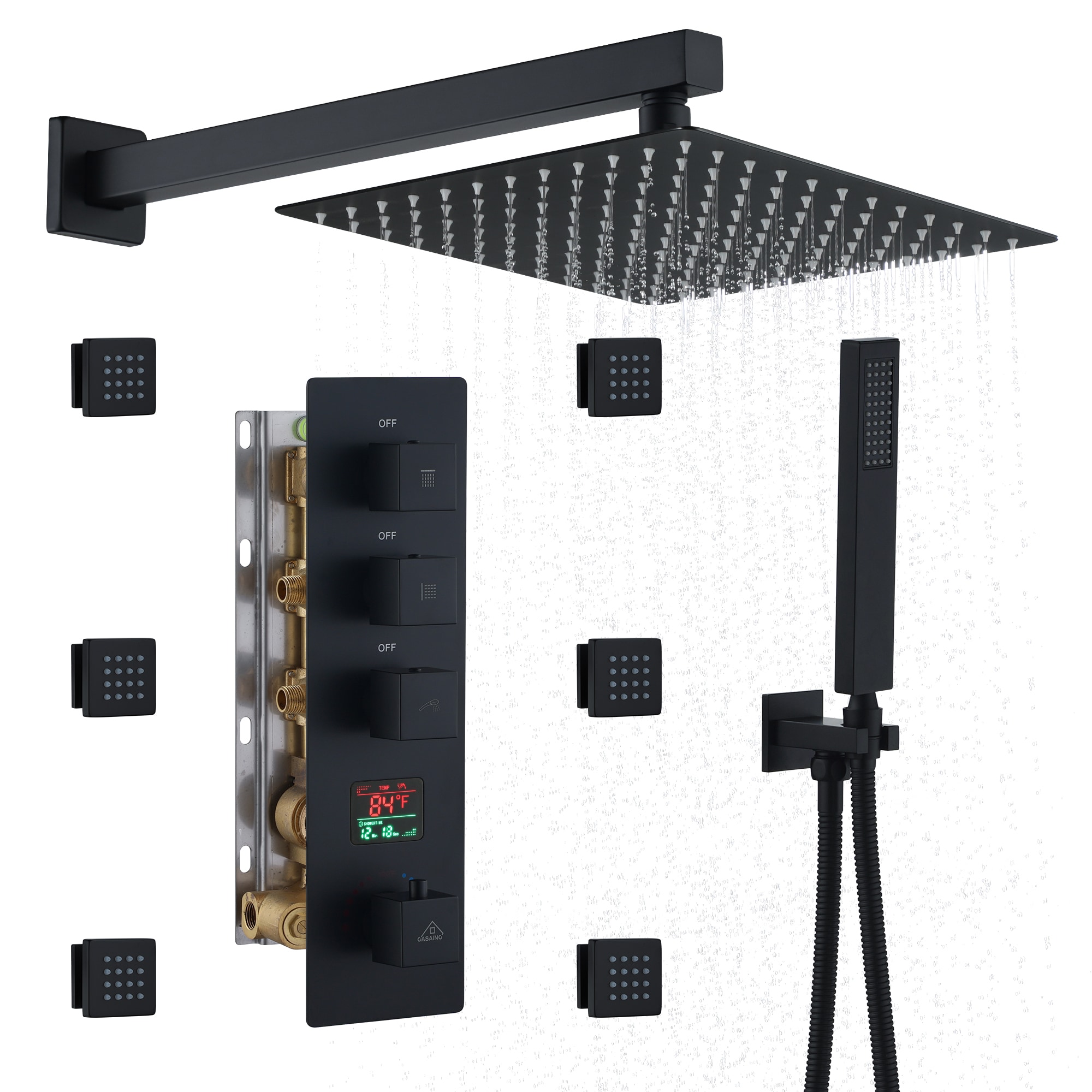 CASAINC KCHS0017-12MB Showerhead-Bar-Panels - View #5