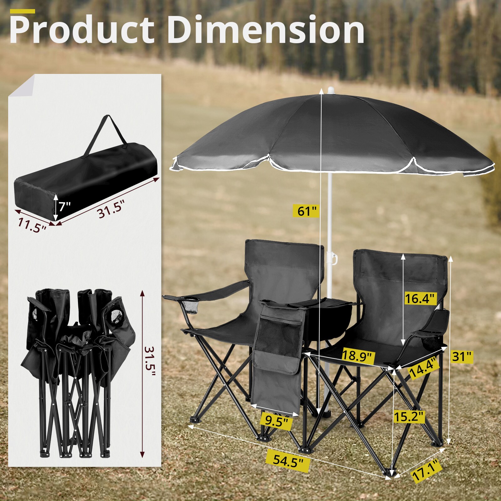 Winado LO1G58000562 Beach-Camping-Chairs - View #4
