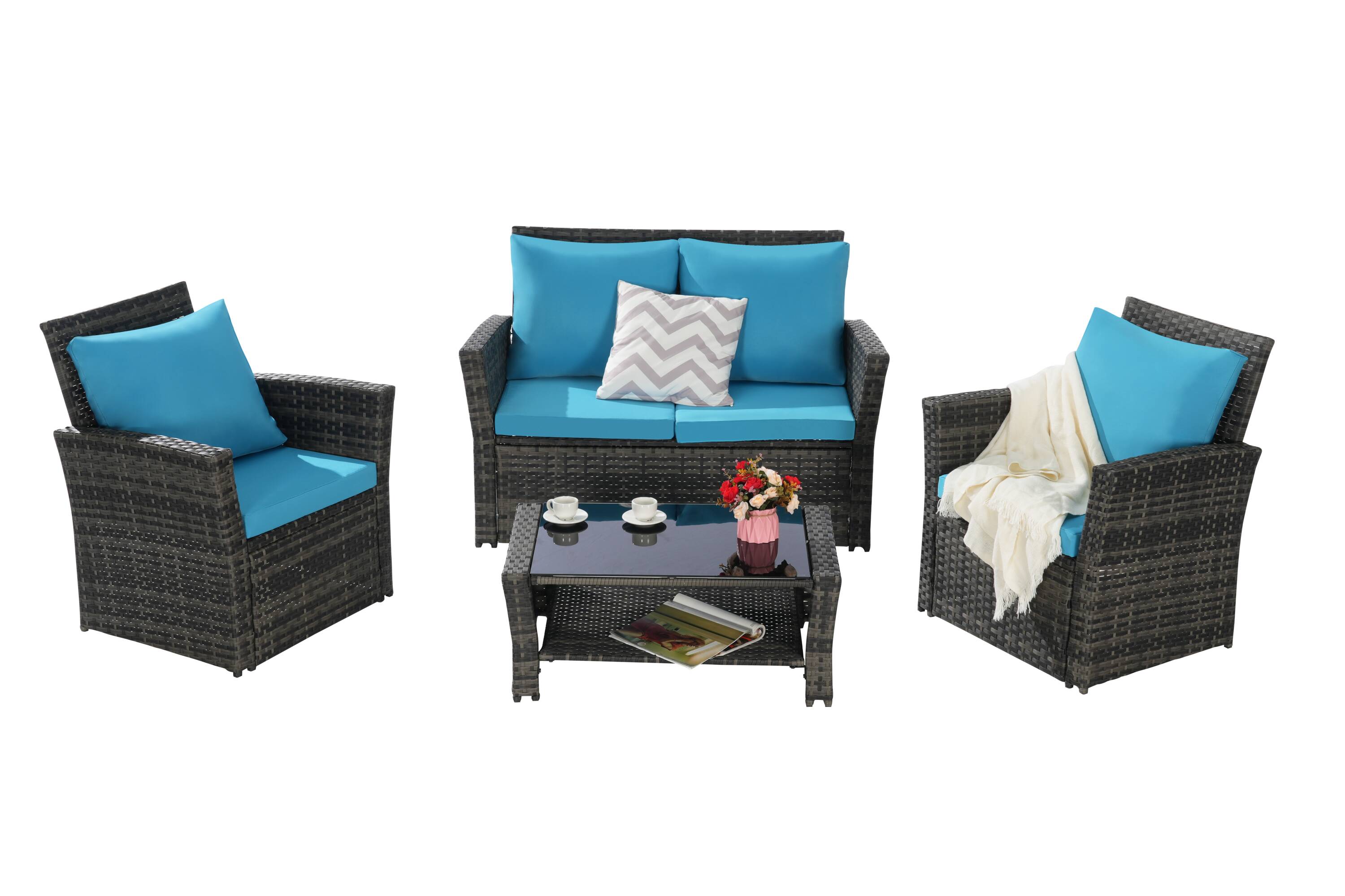 SANSTAR L-857M-V1 Patio-Conversation-Sets - View #4