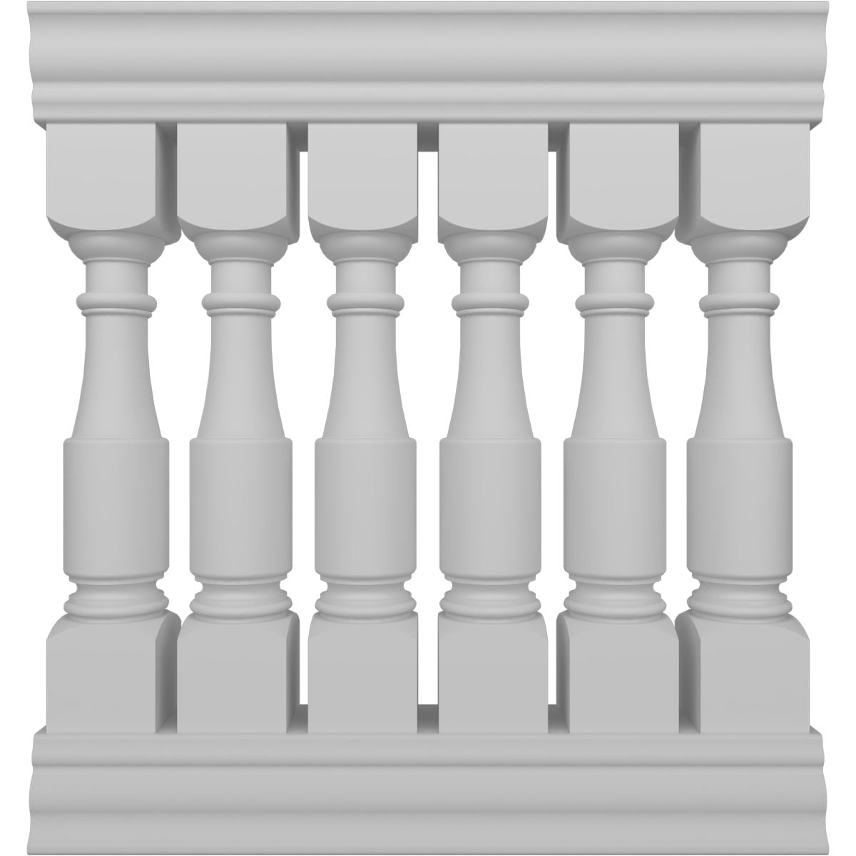 Ekena Millwork BALK42X036HMA FiberThane 3-Feet x 42-Inches Hamilton Fiberglass Deck Rail Kit