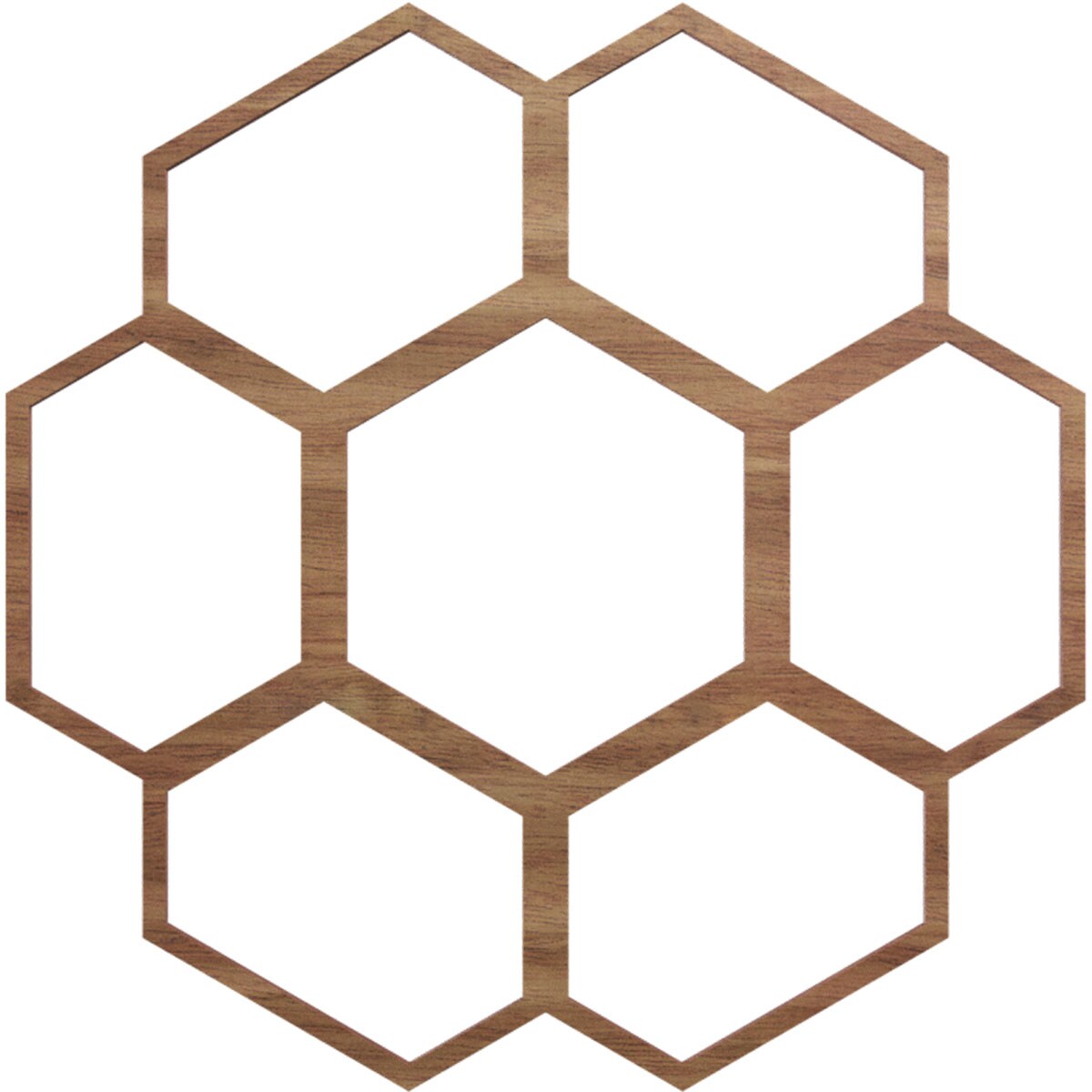 Ekena Millwork CMWP18X18X0375FOWA Florin Fretwork Pierced 18-in W x 18-in L Architectural Walnut Wood Whole Ceiling Medallion