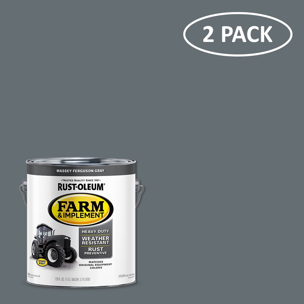 Rust-Oleum 280174SOS Gloss Gloss Massey Ferguson Gray Exterior Oil-based Industrial Enamel Paint ( 1-gallon )