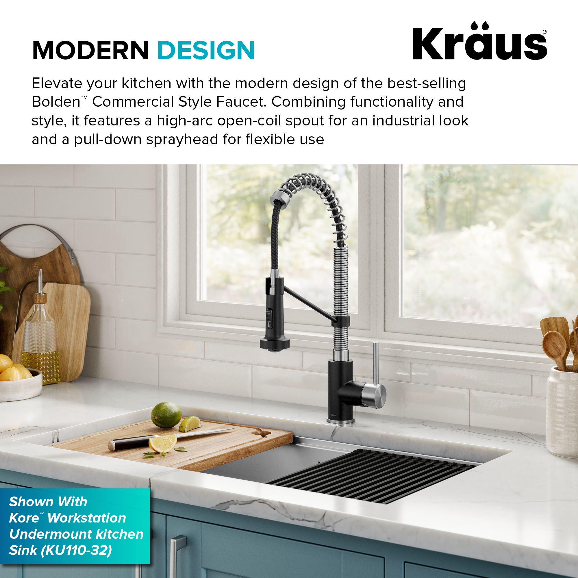 Kraus KPF-1610SSMB Kitchen-Faucets - View #4