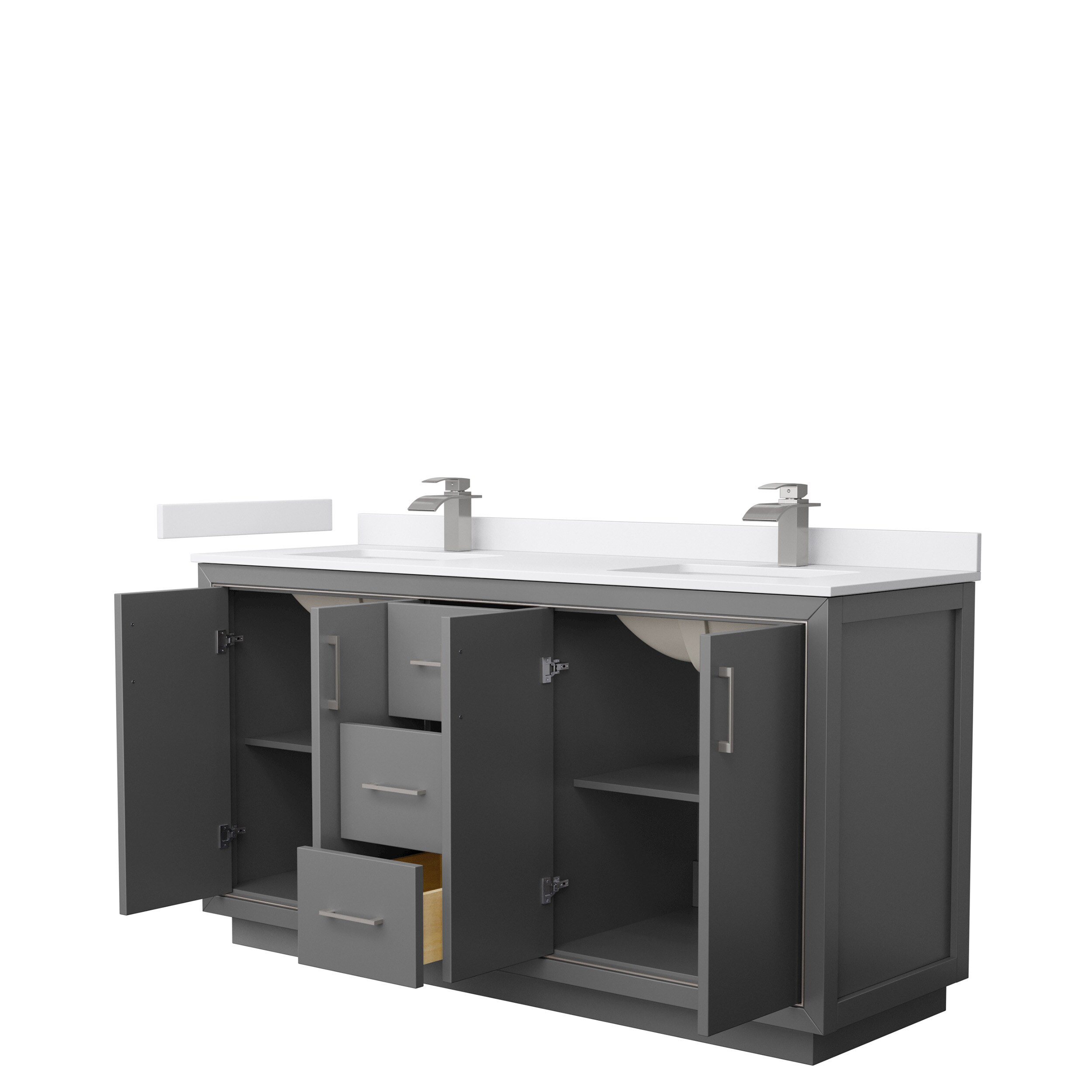 Wyndham Collection WCF111166DKGWCUNSMXX Bath-Vanity-Combo - View #2