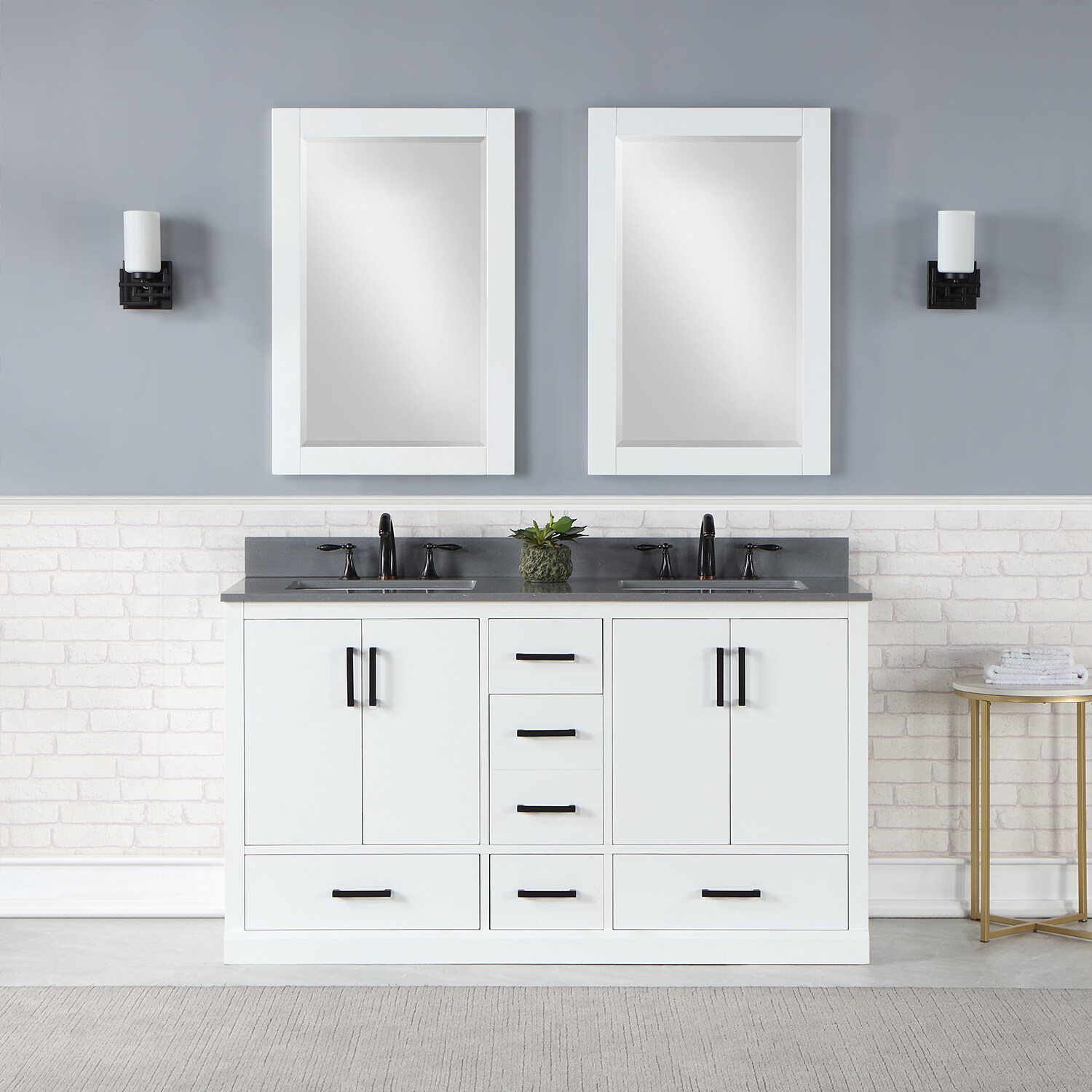 Altair 544060-WH-CG Bath-Vanity-Combo - View #8