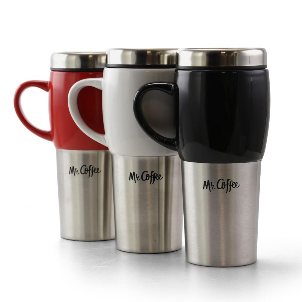 Mr. Coffee Altona 3 Piece Stainless Steel Thermal Travel Bottle Set 27 Oz  Assorted Colors - Office Depot
