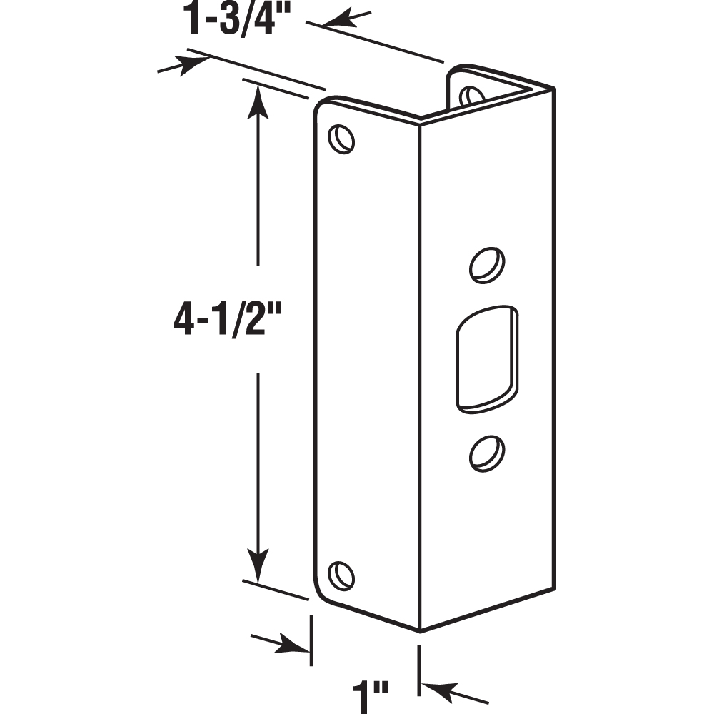 Prime-Line U 9976 Entry-Door-Strike-Plates - View #2